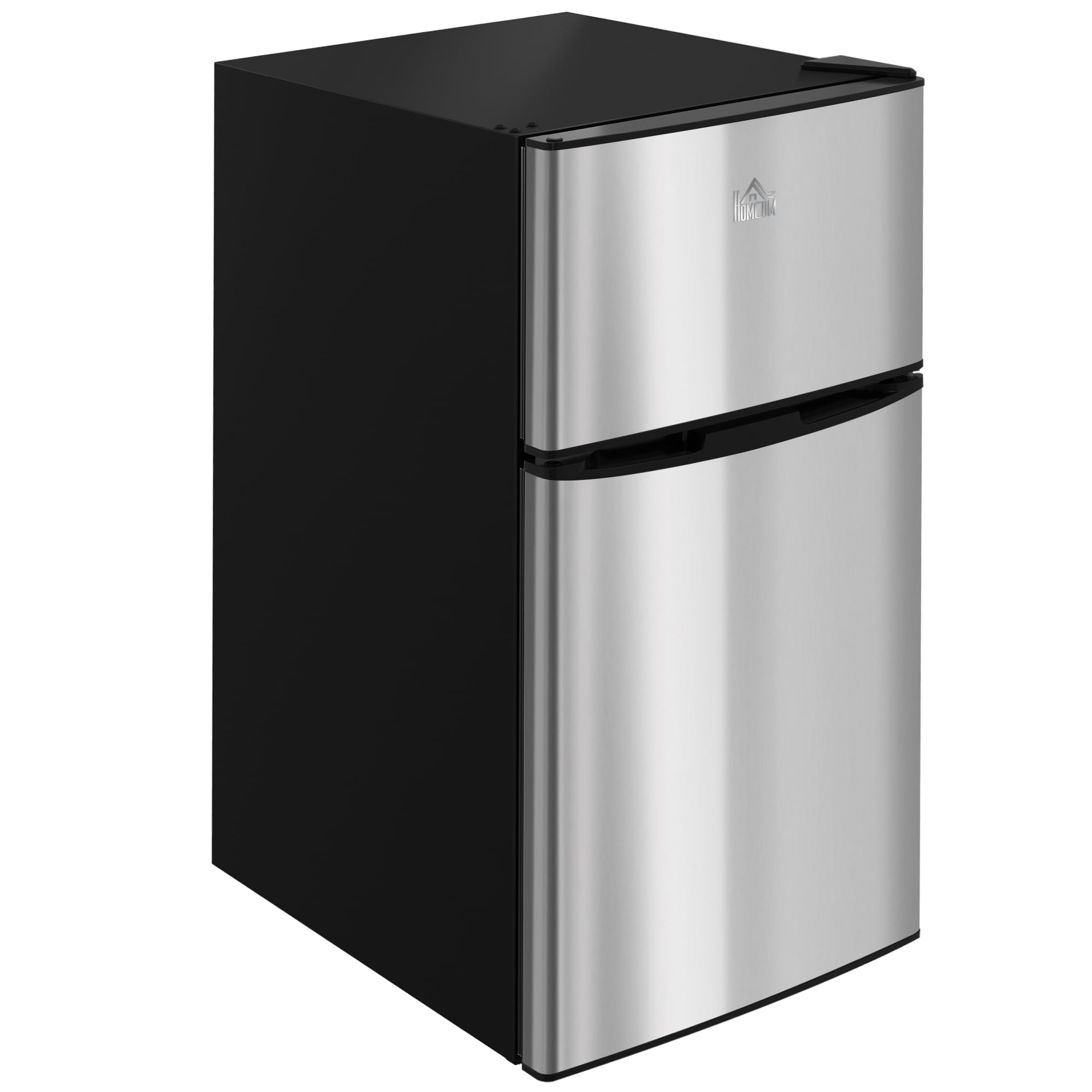 HOMCOM CA800-128V81BK0231 3.2 cu ft Compact Freezer Silver
