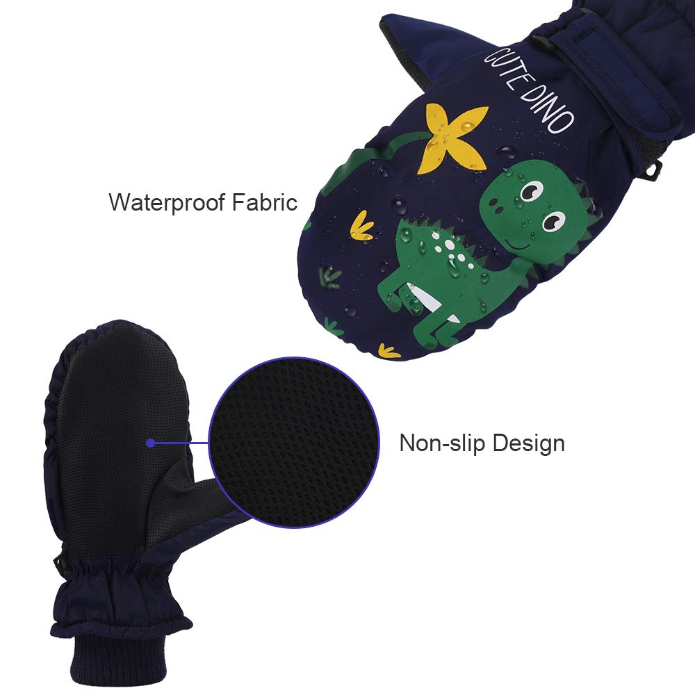 Guanti Da Sci Bambini - Invernali Caldi Con Palmo Antiscivolo Per Neve E Sport - Foto 3