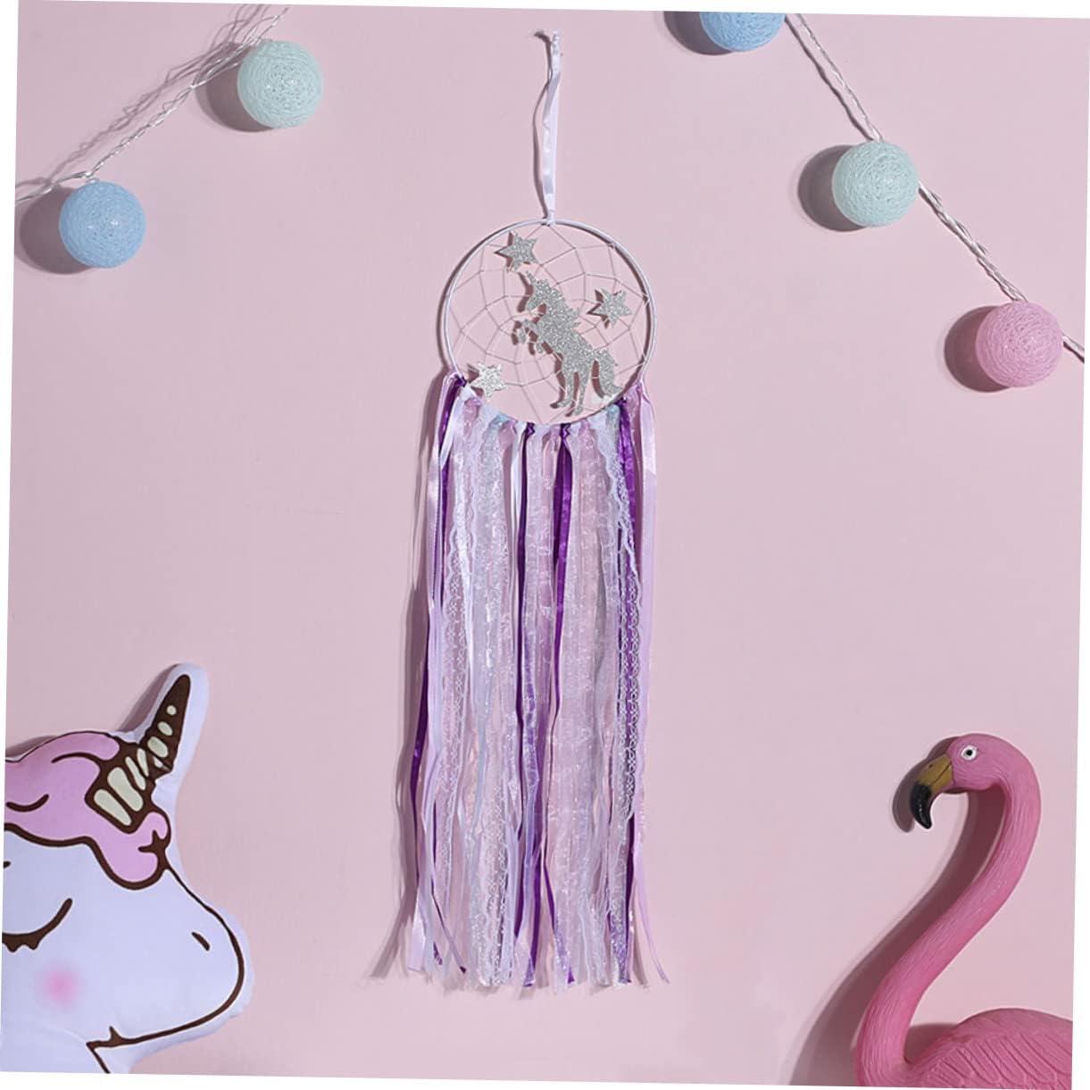 Cabilock 1pc Creative Violet Dreamcatcher Wall Adornment Unique Hanging Dreamcatcher for Home Decor for Parties and Entryways Beautifully Crafted Fine Workmanship
