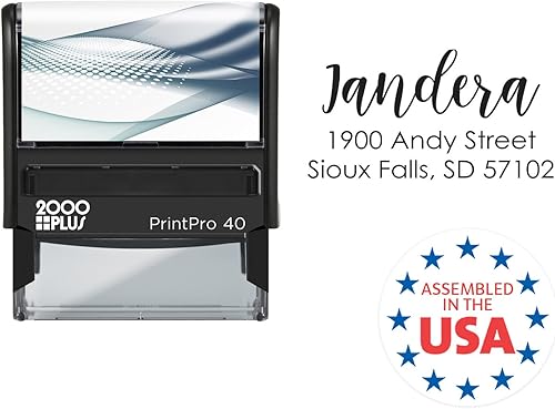 Miniatura 5 de Sello personalizado con nombre y dirección/sello de goma autoentintado/sello de dirección de devolución de sobre personalizado