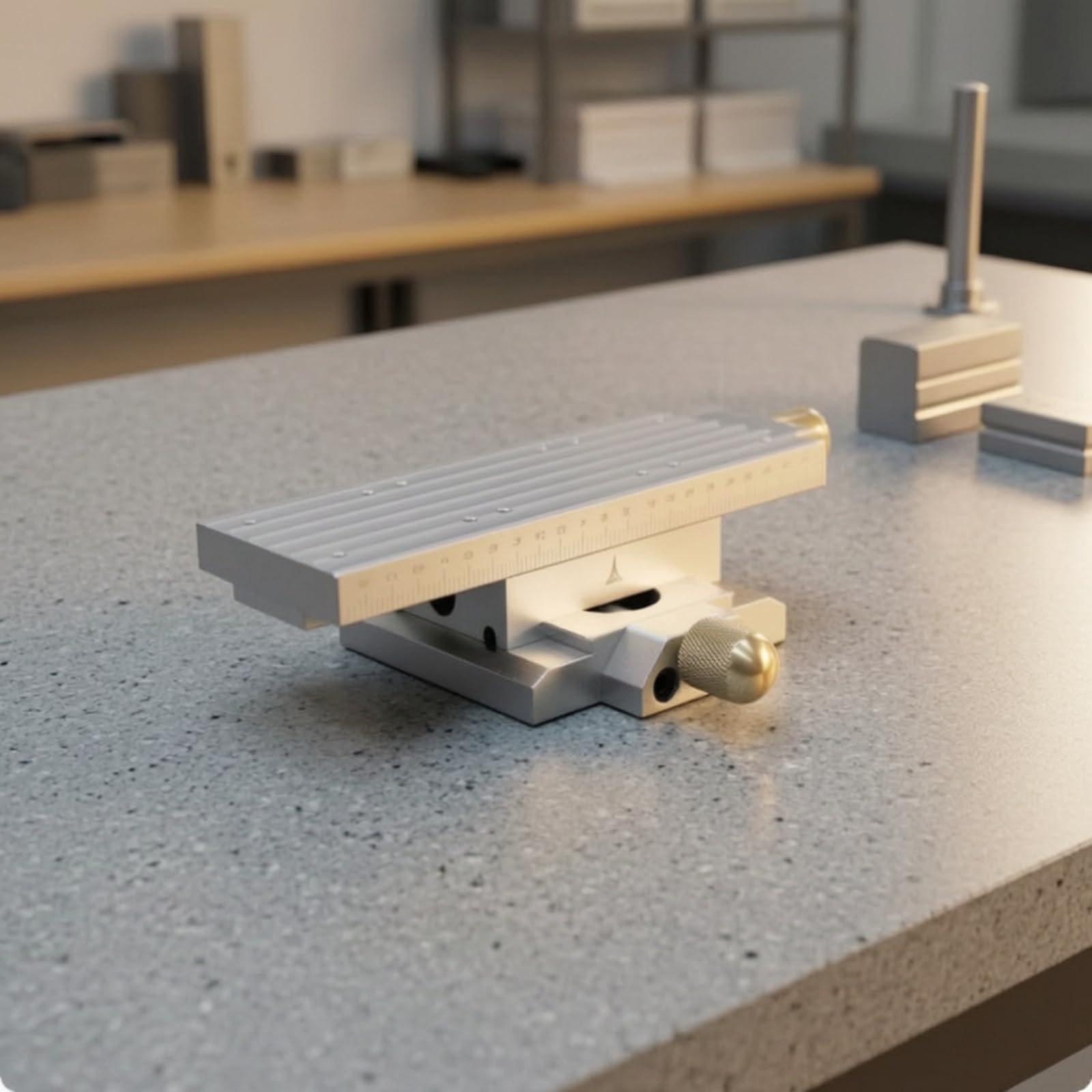 Manuelle Linearschiene Kreuztisch Verstellbühne Positioniertisch Präzisionsschlitten aus Aluminiumlegierung Y Verstellung Gravierten Markierungen Und Mehrlochplatte für Werkbank Bohrmaschine