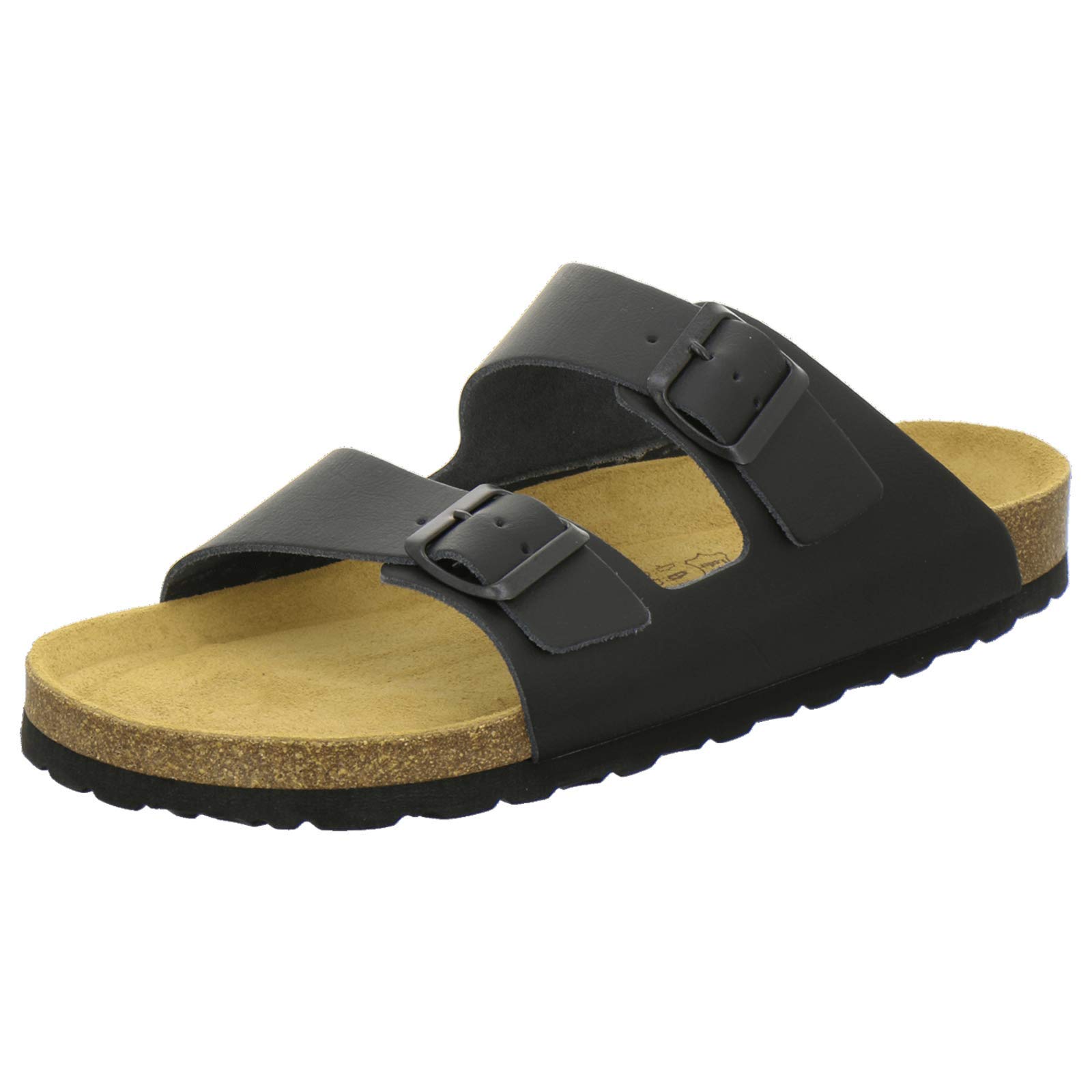 3100, Comfortable Mules for Men, Leather Slippers, Work Shoes, Made in Germany, Black, Size: 12-image-27
