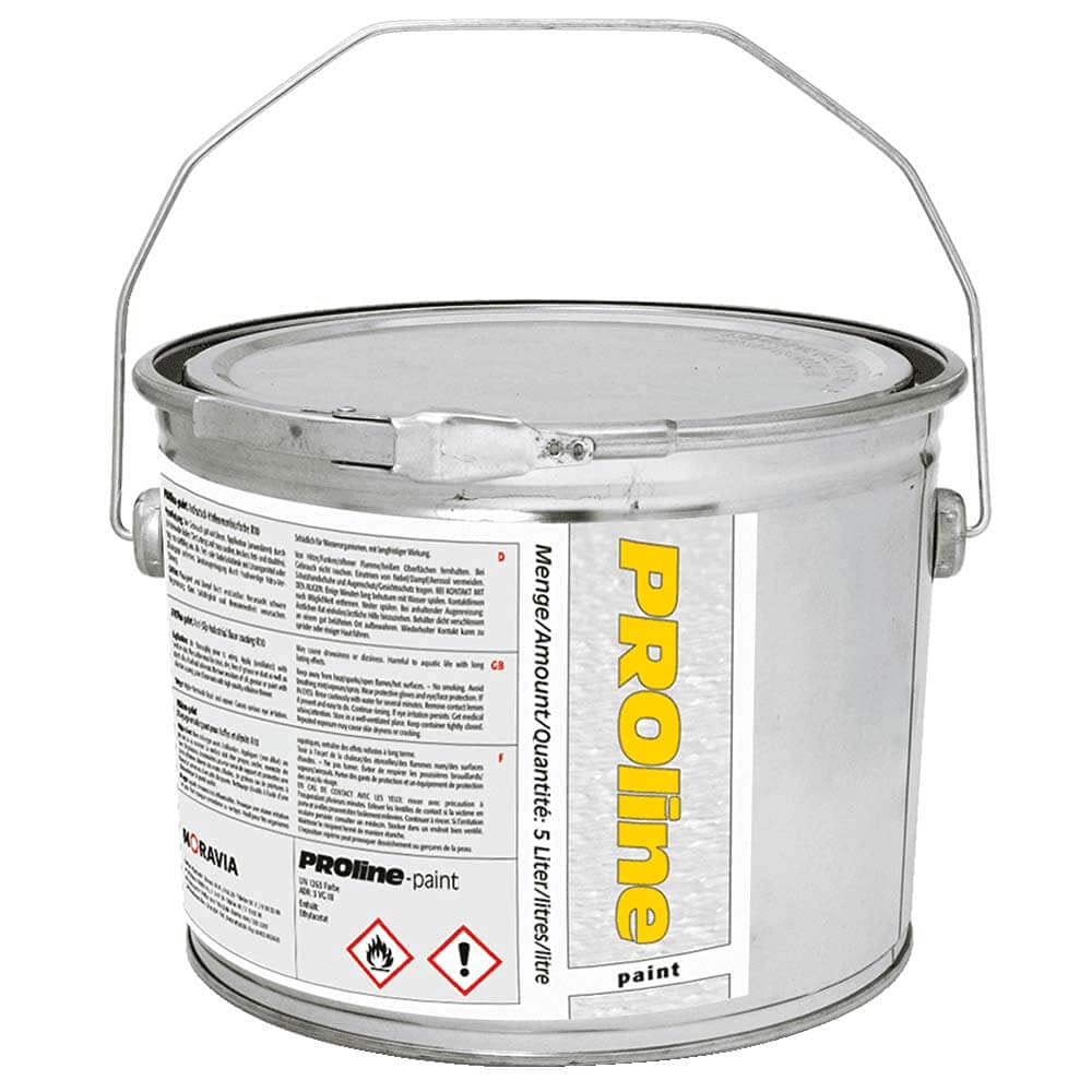 Antirutsch-Hallenmarkierfarbe PROline-paint, rutschhemmend, gelb, 5 l aus Antirutsch, Art.-Nr. 42319 | Bodenmarkierungsfarbe | Farbmarkierung