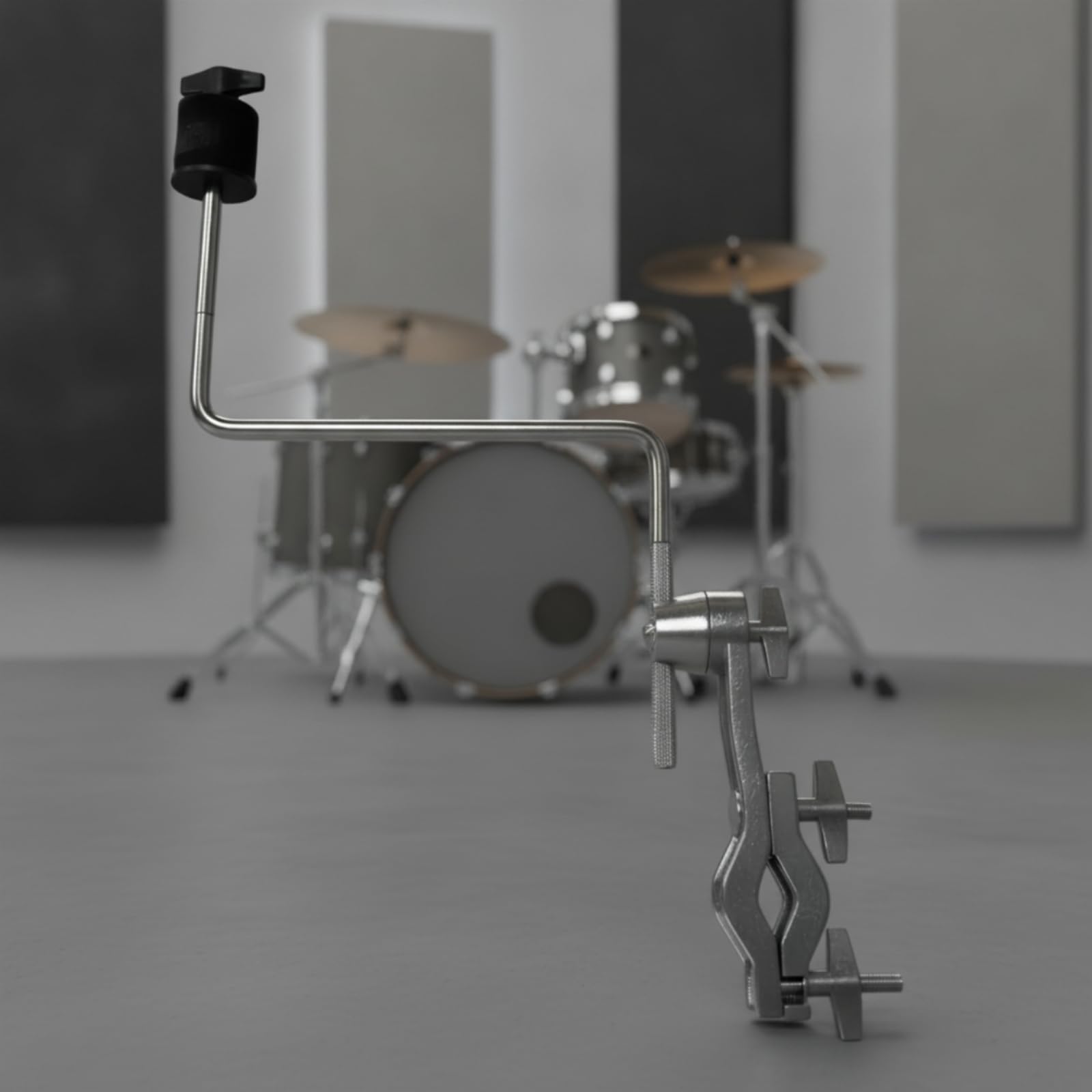 Morsetto Cromato Supporto Compatto Ferramenta per Batteristi, Percussionisti, Sala Prove, Morsetto Di Estensione Per Crash