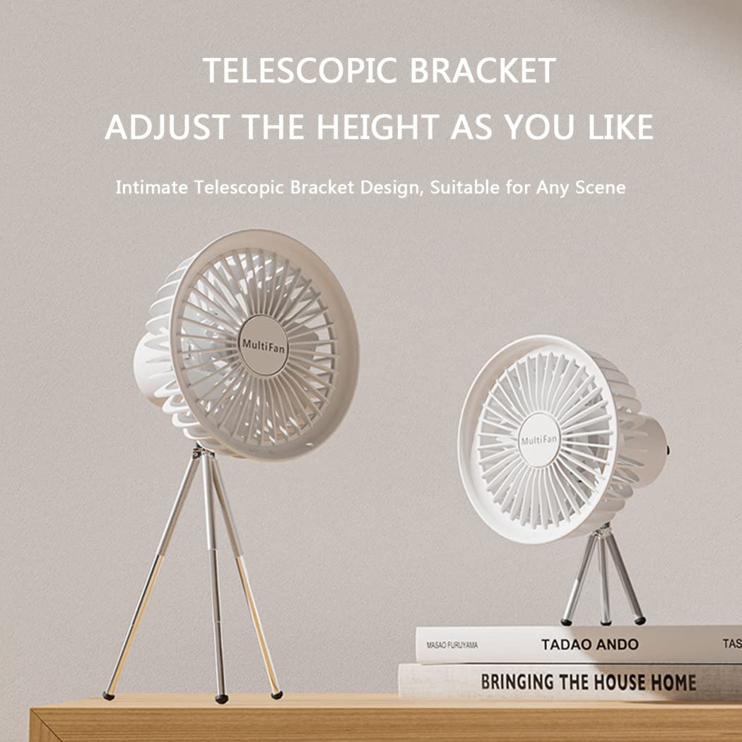 Akumulator Miniwentylator, Wentylator Usb Z Regulacją Prędkości, 3 Prędkości, Akumulator 5000ma, Osobisty Odpowiedni Do Domu, Biura, Akademika, Wózka Dziecięcego, Kuchni, Samochodu,Black