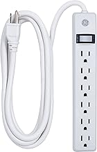 GE 6-Outlet Power Strip, 8 Ft Extension Cord, Heavy Duty...