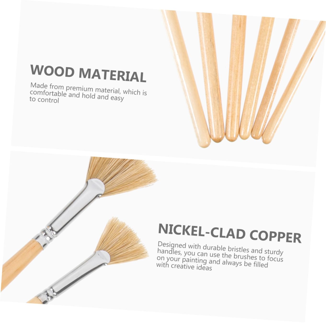 VILLCASE Lot De 4 Pinceaux De Peinture Aquarelle Pointes Résistantes pour Une Utilisation Quotidienne 6 Pièces X 4