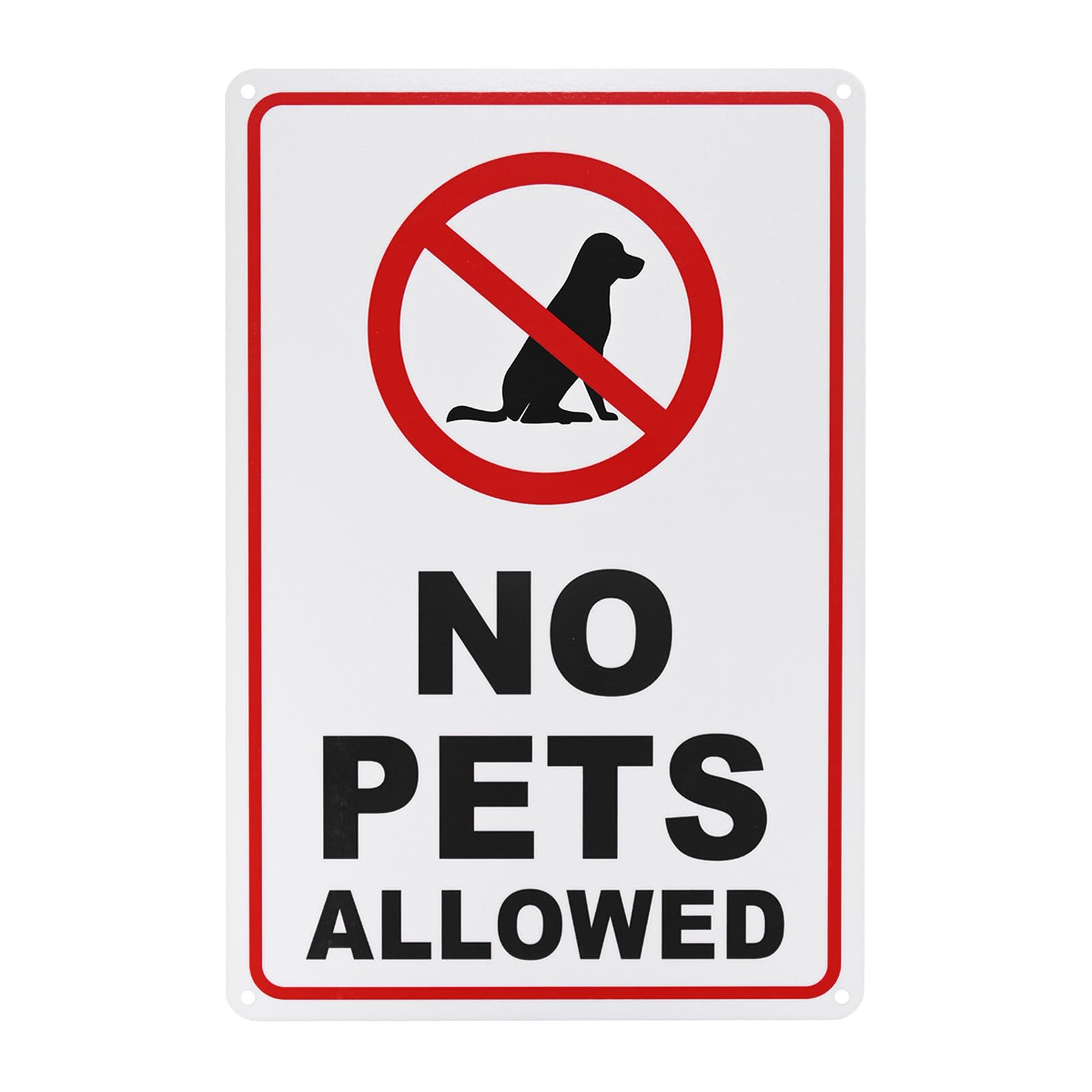 M METERXITY 1-Pack No Pets Allowed Sign