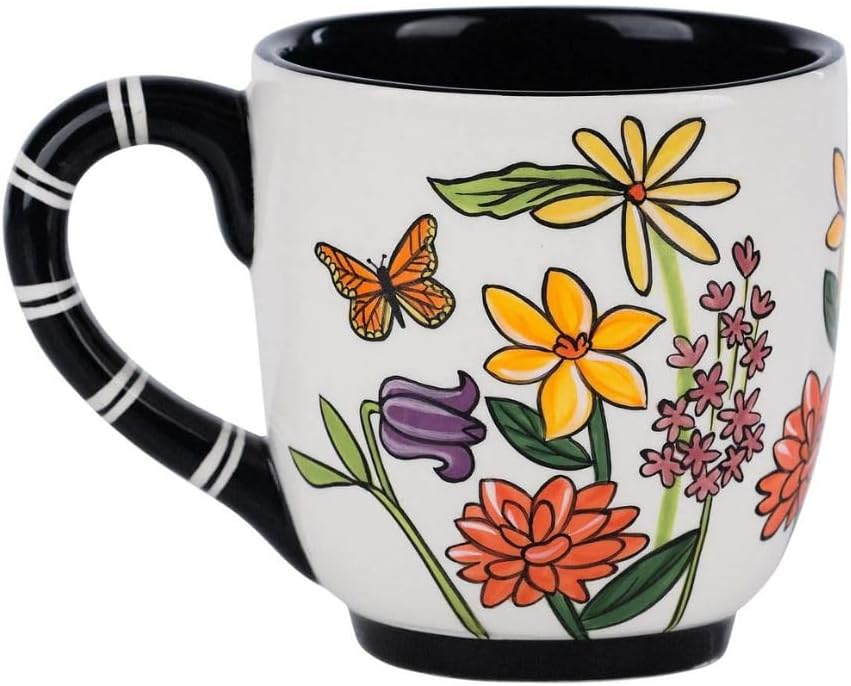 Glory Haus Sweet Home Alabama Flower Mug - 16oz Ceramic Coffee Mugs, Ideal for Hot Drinks like Tea, Coffee, Hot Chocolate, Floral Cups Perfect for Alabama Residents, Souvenirs for Tourists & Alabamans - Image 2