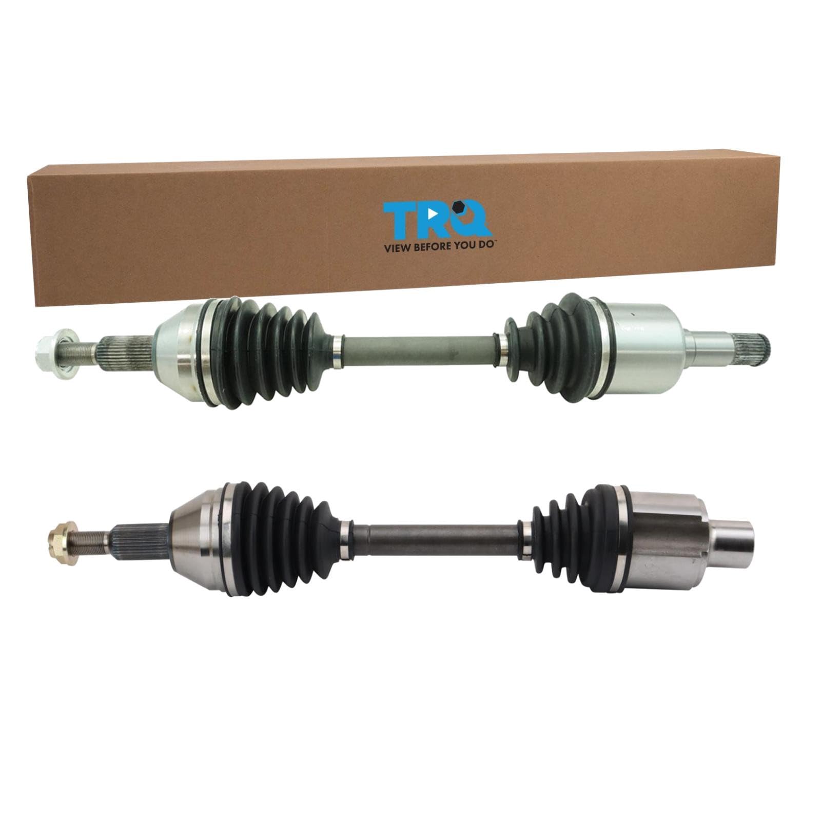 TRQ Front 2 Piece CV Axle Shaft Assembly Set