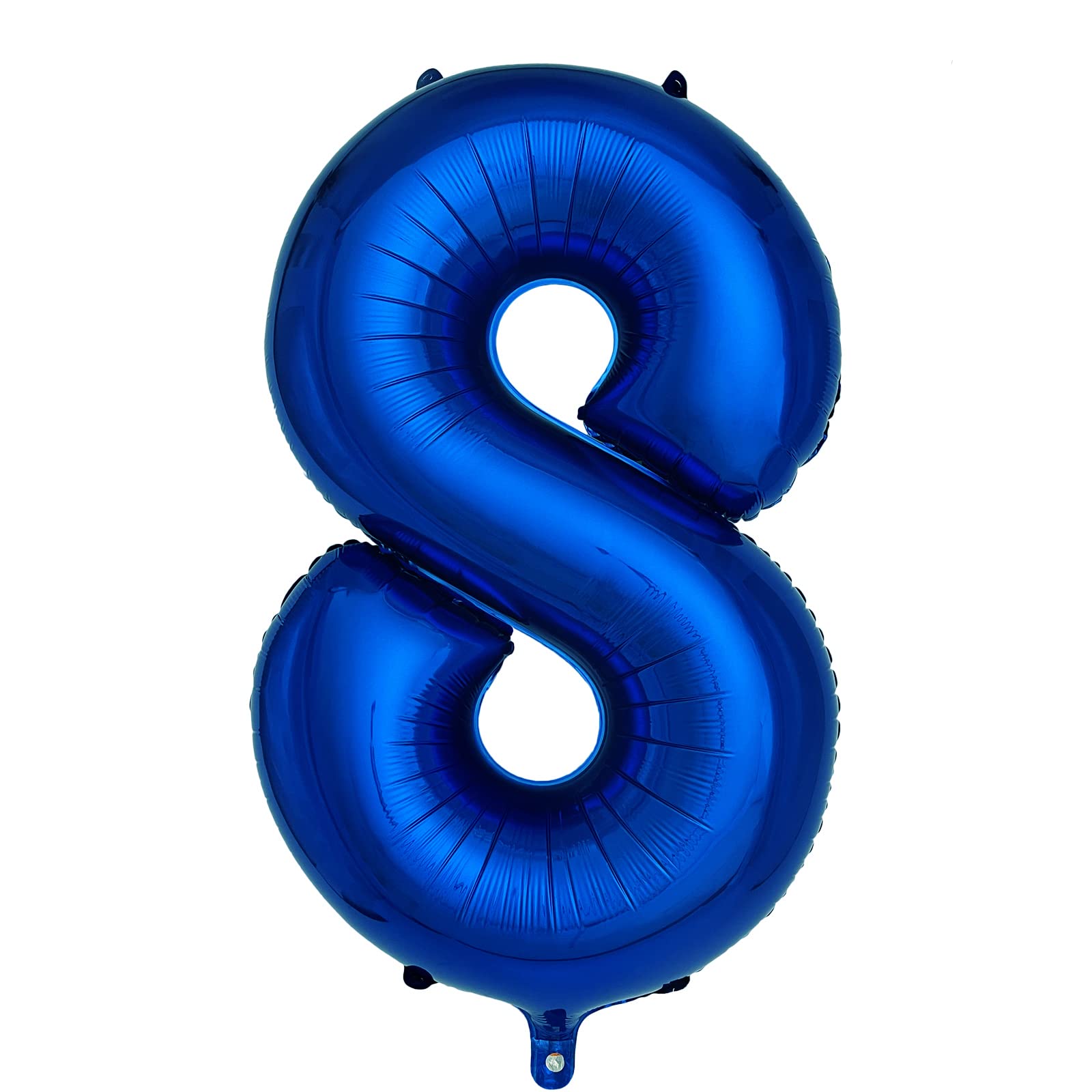 Navy Blue Number 8 Balloons 40 Inch Large Dark Blue Helium Foil Balloons for Birthday Party 2024 Graduation Decorations Anniversary Celebrations (