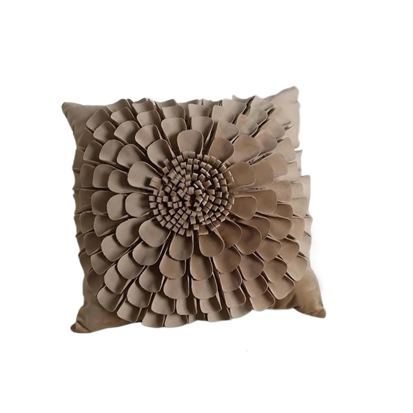 LCKKJHG Velvet Embroidered Flower Pillowcase Office Sofa Bed Headrest Cushion Home Decor Back Support Pillow(Color-08)