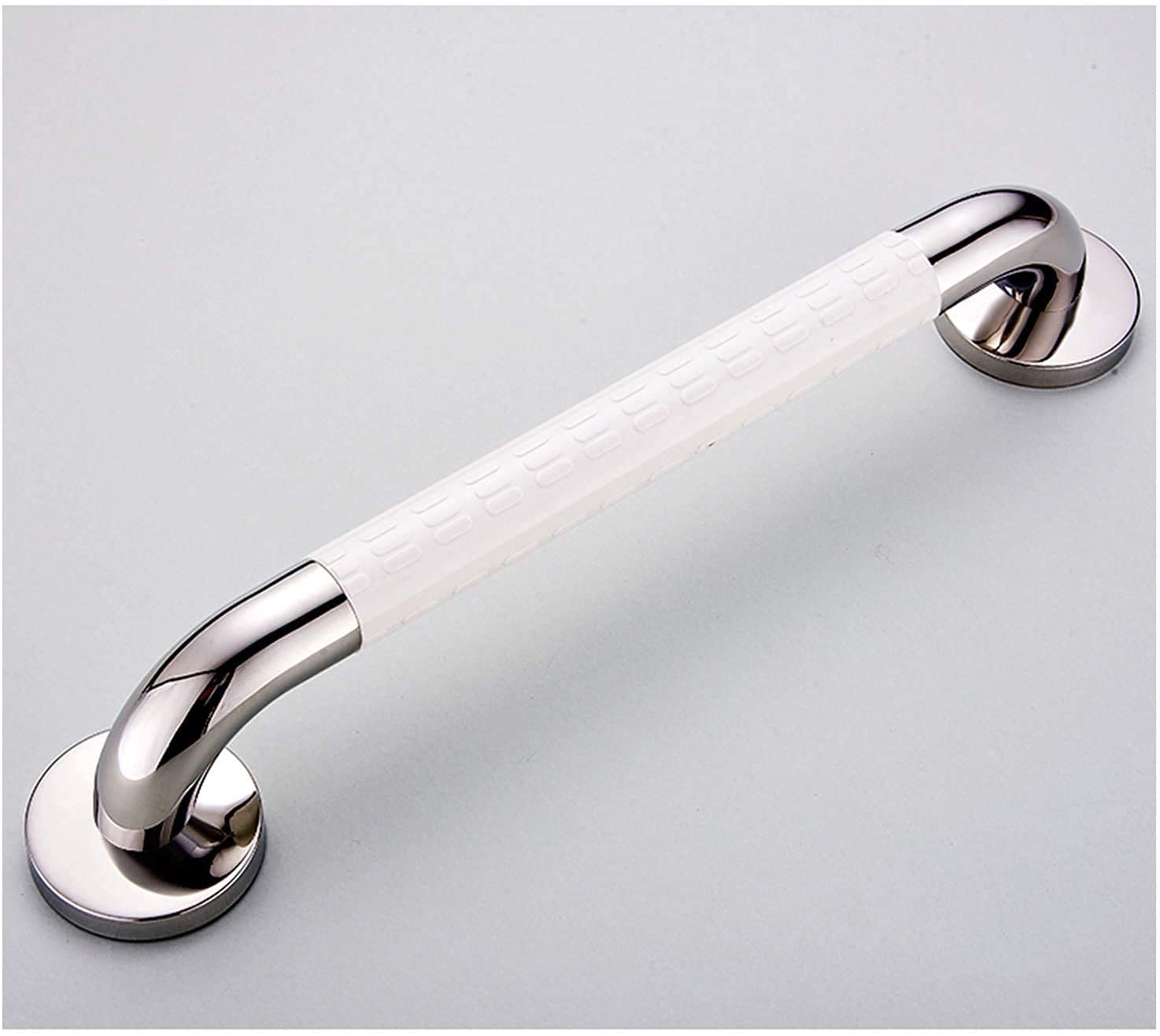 Uchwyty do toalety w łazience, metalowy uchwyt, poręcz łazienkowa, antypoślizgowa bezpieczeństwa dla seniorów(White,38Cm)