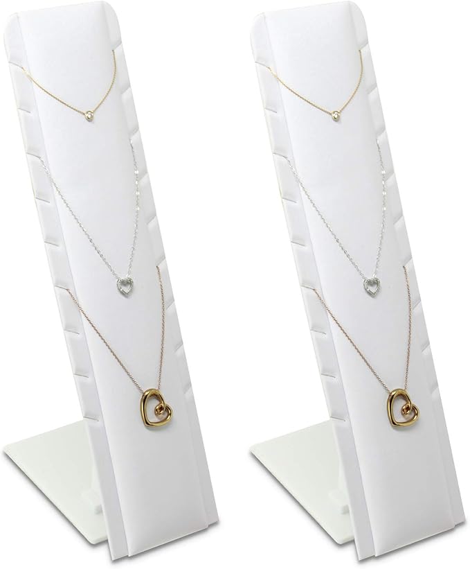 MOOCA 2 Pcs Set Multiple Pendant Necklace Showcase Jewelry