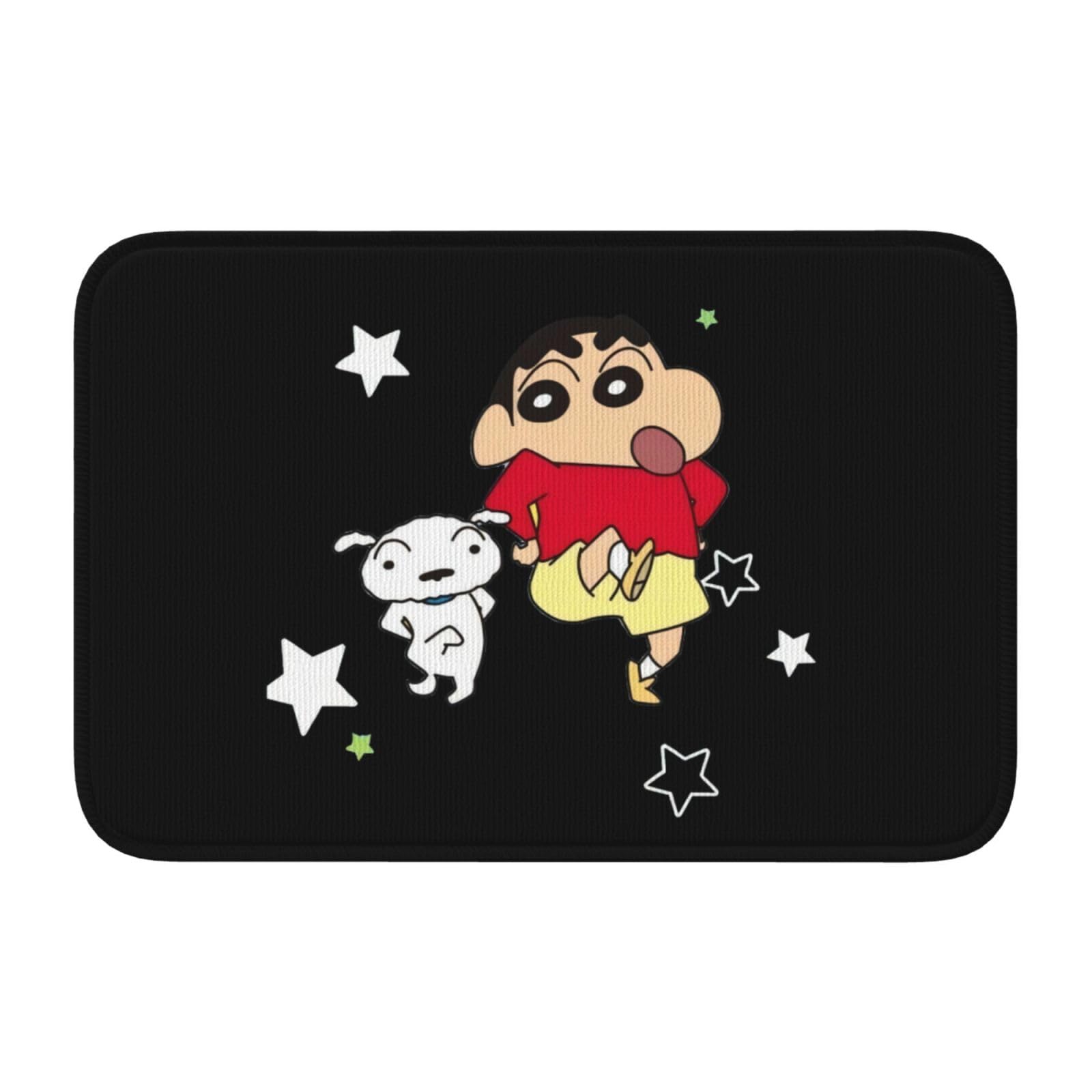 クレヨンしんちゃん バスマット 約60cm x 40cm Amazon｜玄関マット クレヨンしんちゃん ドアマット 屋外 室内 足ふき