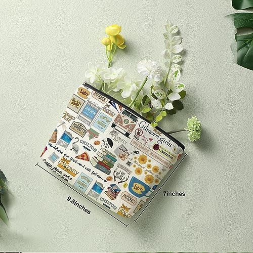 Funny TV Show Inspired Gift Fans Gift Sunflower Book Decor Bookish Makeup Bag for Women Fans Mom Daughter Sister Best Friends Female BFF Coworkers Friendship Birthday Christmas2