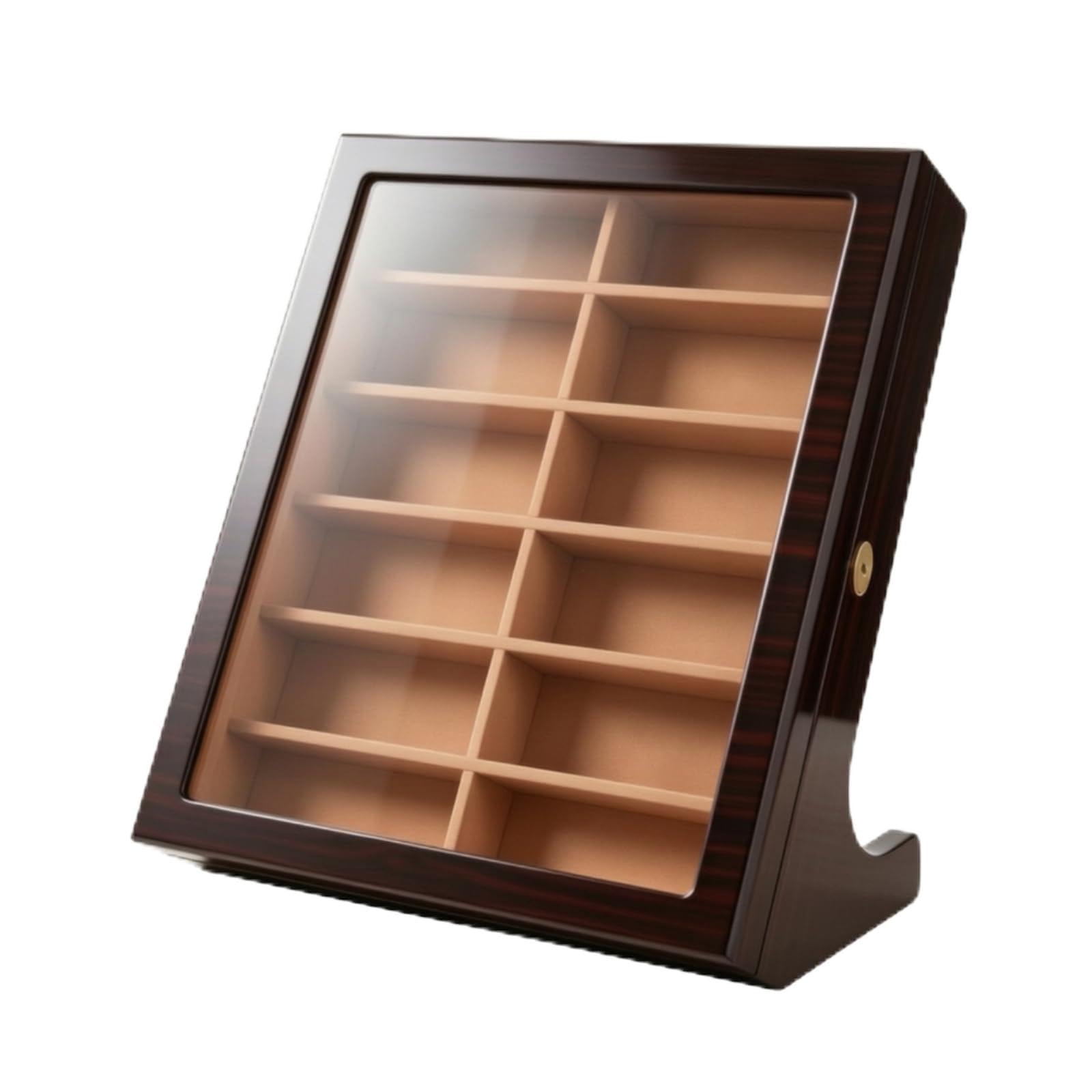 Brillendisplay aus abschließbar Brillenaufbewahrungsbox freistehend Brillen-Organizer für Schreibtisch