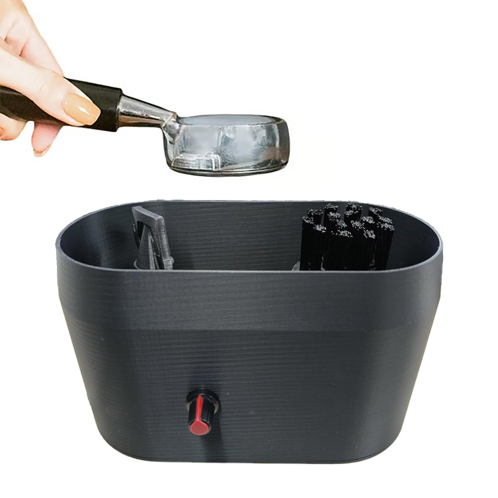 Kit de limpieza de portafiltro de café, limpiador eléctrico de cajas, recogedor de tierra, cepillo profesional para espresso, dispositivo de filtro de máquina de café para sistemas barista
