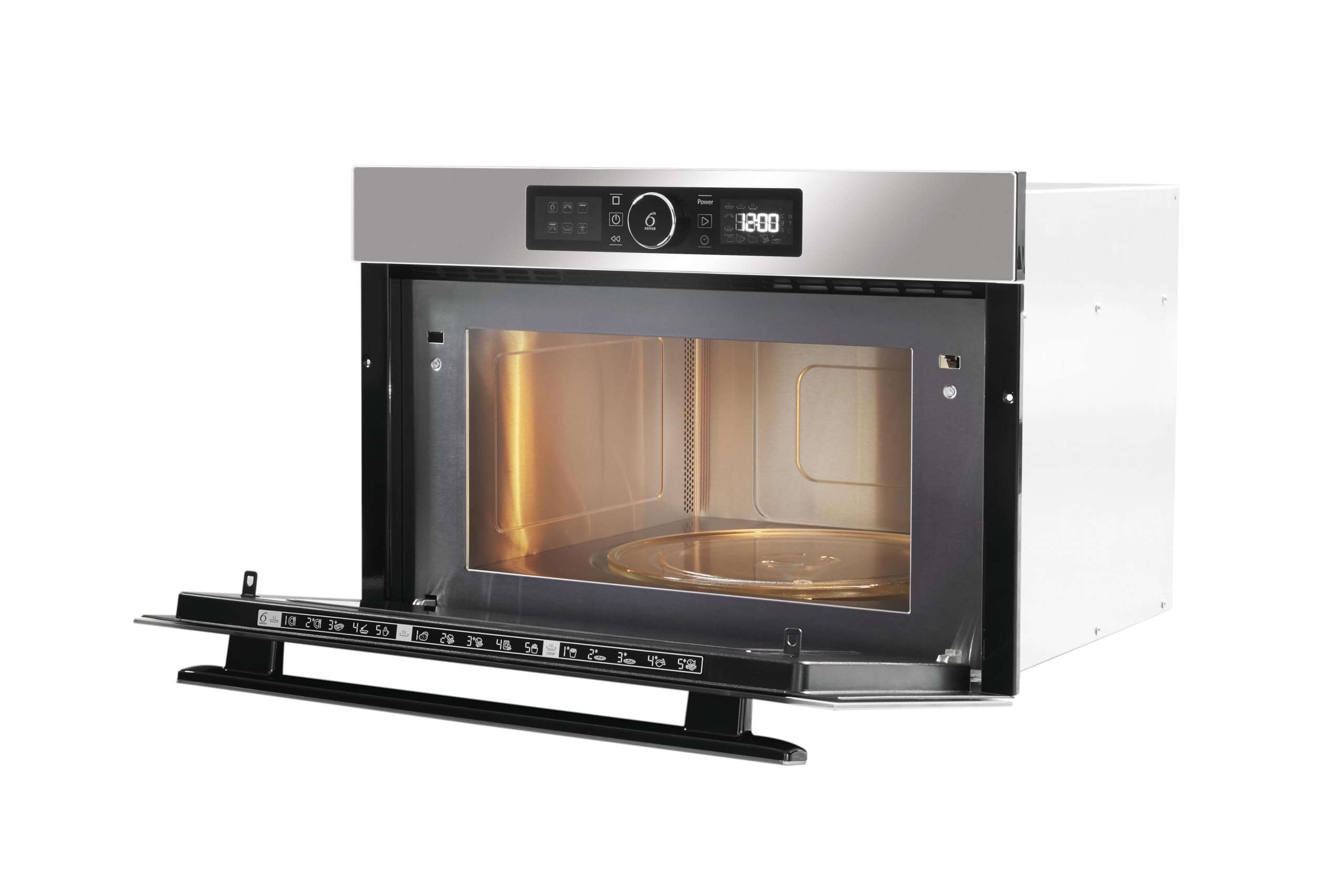 Whirlpool Micro ondes Grill Encastrable AMW730IX - Integrable Inox - 31 litres - 1000 W [Classe énergétique B]