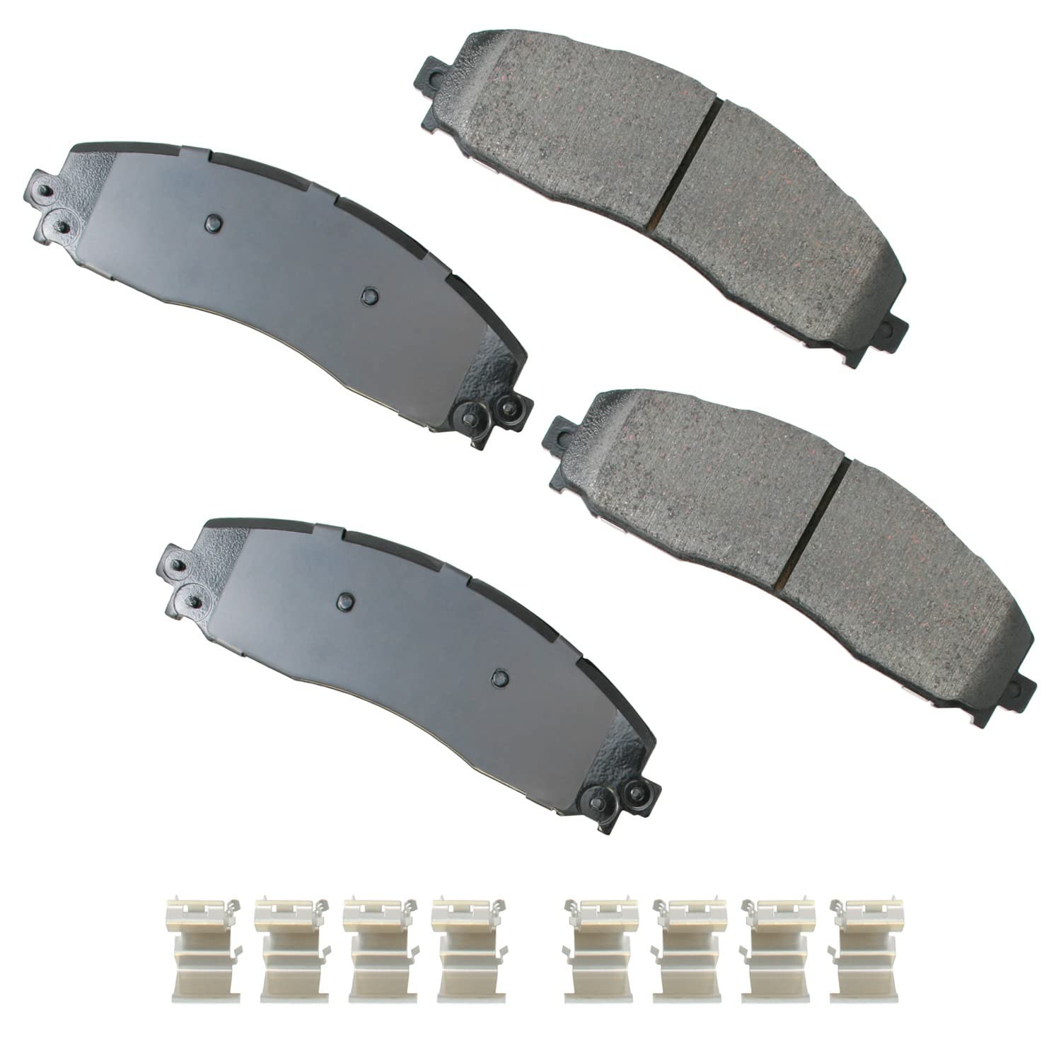 Akebono Brakes - Brake Pad Set - Superior initial effectiveness with no required break-in period, 1 Year limit warranty (ACT1691), grey