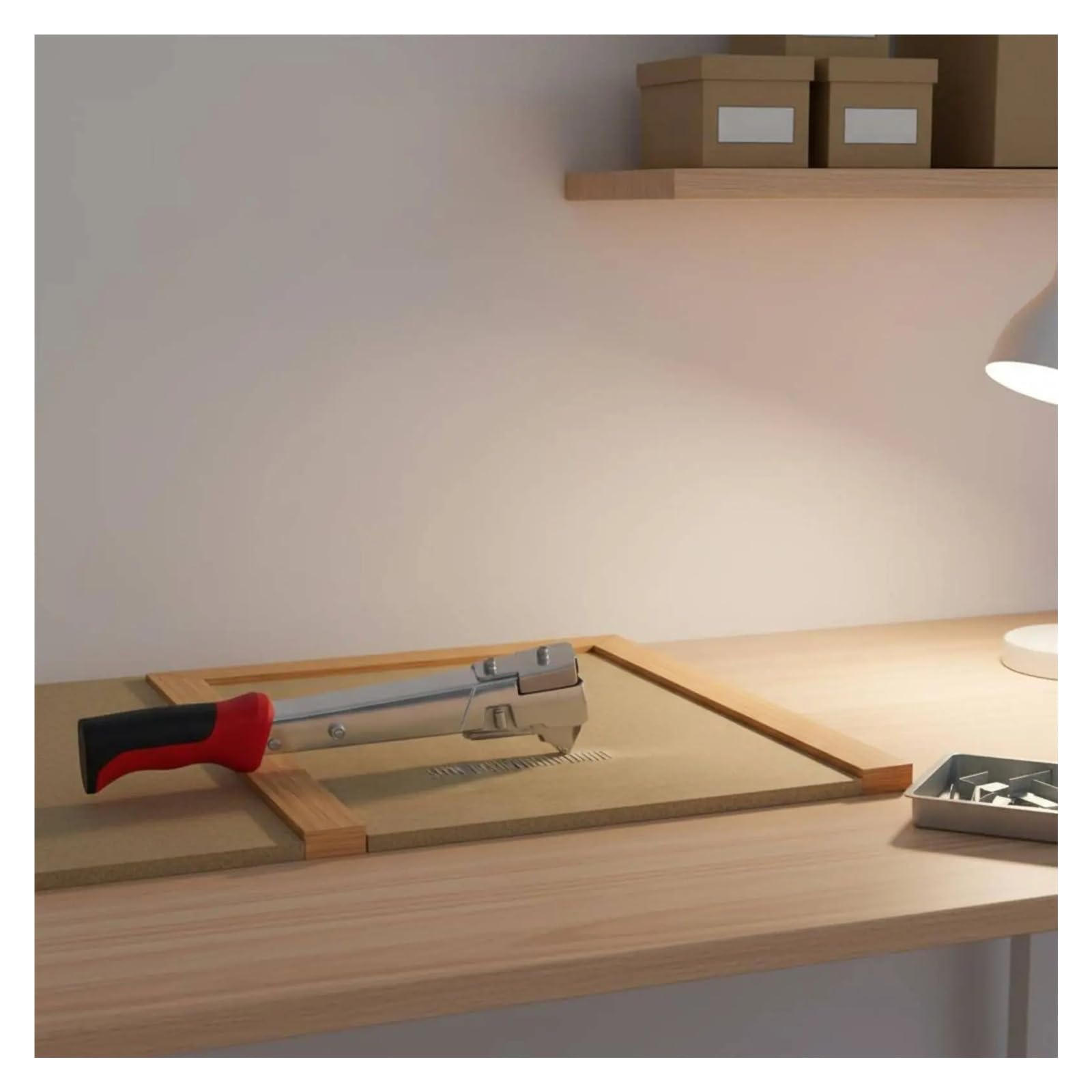 Graffettatrice Per Legno Cucitrice for cornici facile da usare Tappezzeria | Utensile manuale for chiodatrice for telai, graffette resistenti di lunga durata for riparazioni domestiche