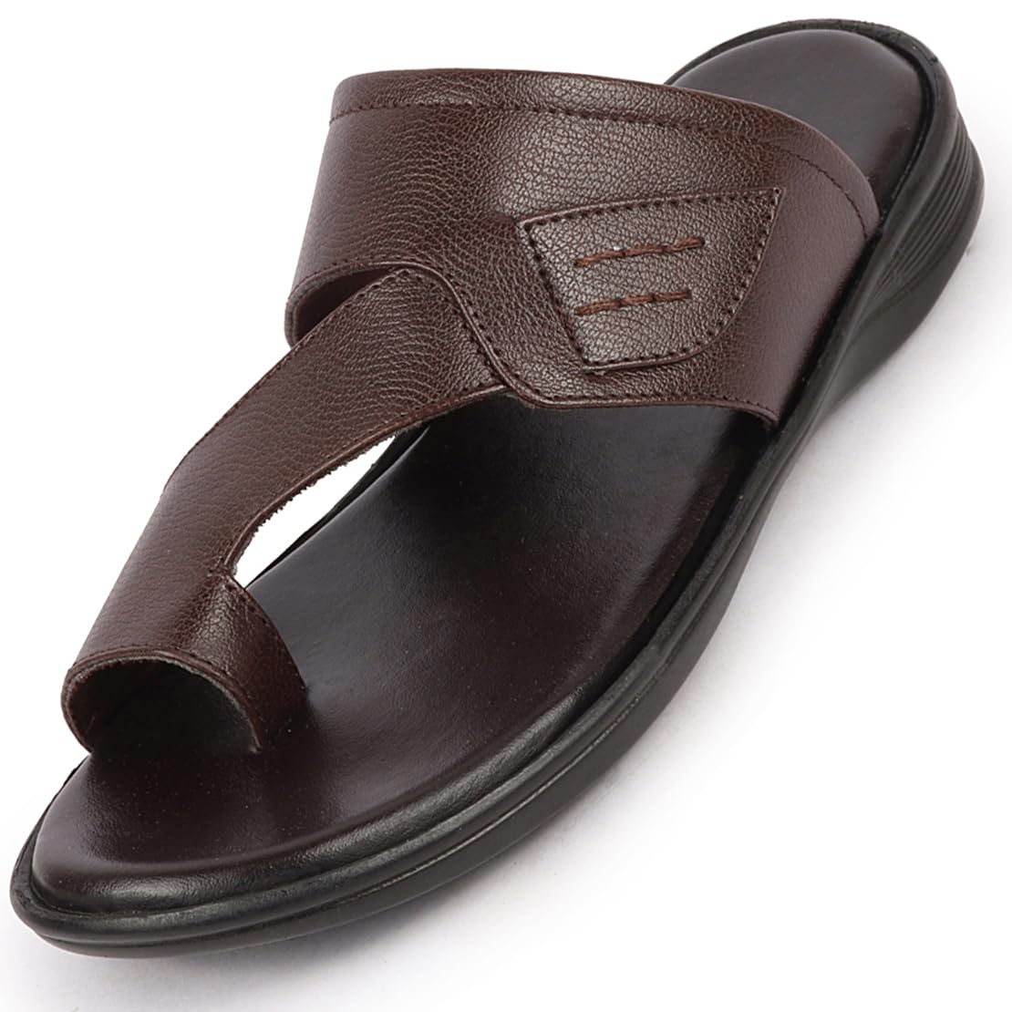 FAUSTO FST KI-509 BROWN-42 Mens Brown Daily Indoor Outdoor Multi Strap Slip On Toe Ring Slipper (8 UK) (B0CGX9W7GS) Amazon Price History, Amazon Price Tracker