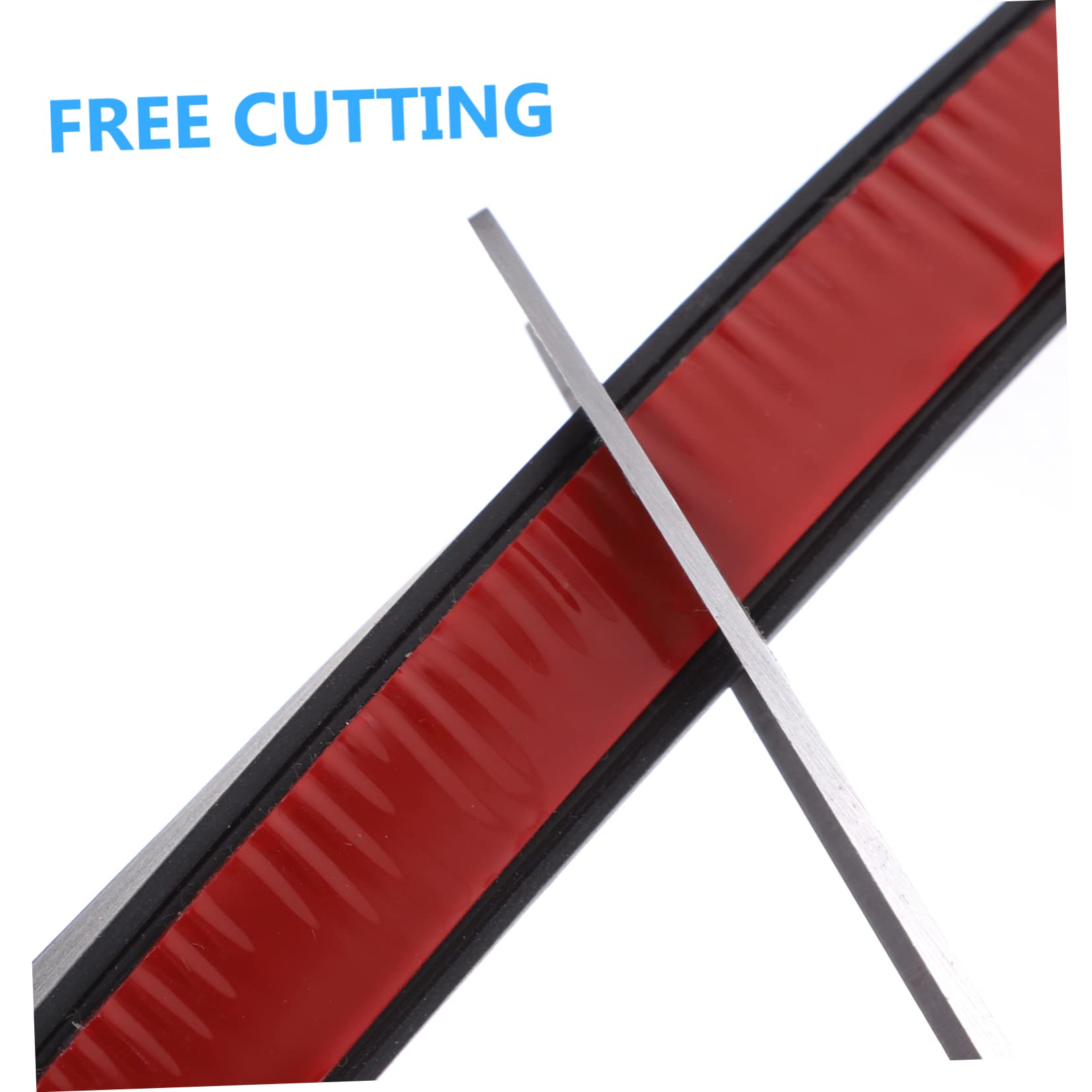 Veemoon Self-Adhesive Water Retaining Strip 2m Kitchen Counter Black Easy to Install Peel Stick Dry Surface Protection