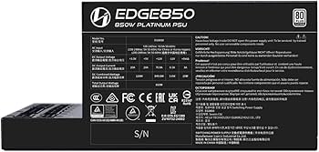 Amazon | LIANLI ATX 3.1 PC電源 EDGE 850 BLACK L-Shapeデザイン