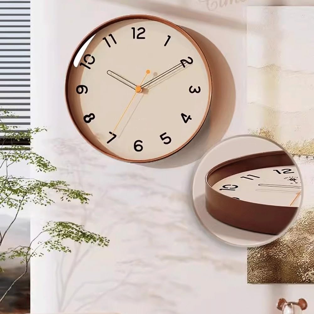 Orologio da Parete Orologio da Parete al Quarzo Silenzioso e Semplice, Adatto for Soggiorno e Camera da Letto Orologio da Parete per Soggiorno(Blue,12inch)