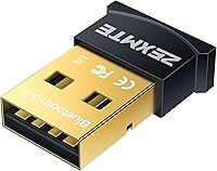 Vista 1 de ZEXMTE Adaptador Bluetooth USB para PC, receptor Bluetooth 5.3 EDR y BLE, Plug and Play para computadora de escritorio, portátil, teclado, ratón