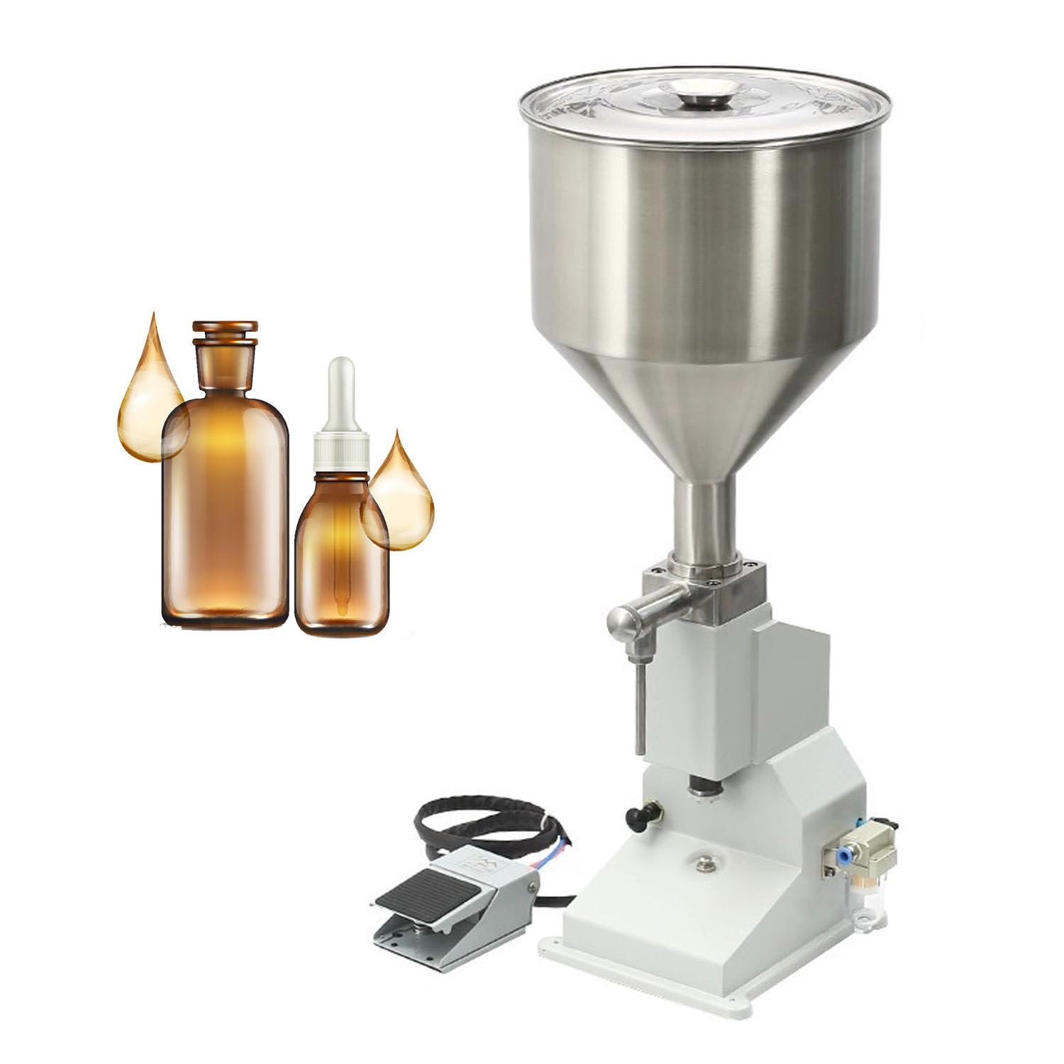 Remplisseuse Manuelle Liquide et Pâte 5-100ml Réglable en Inox 304 100ml