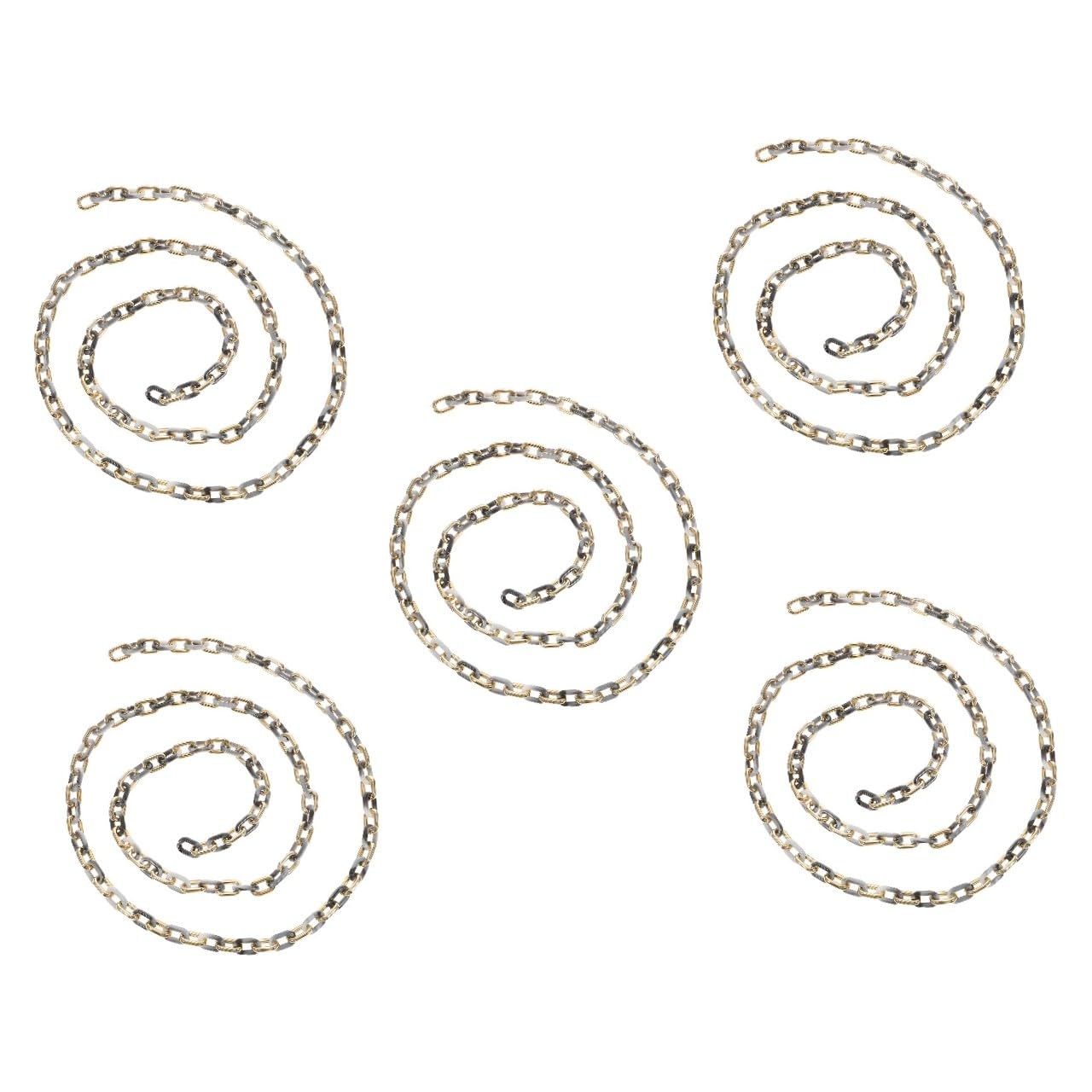 Gadpiparty 5 Pezzi Catene per Borse a Tracolla Collana Catena d'oro per La Creazione di Gioielli Fabbricazione Catena di Ricambio per Gioielli Fai da Te Braccialetto Catena Fai da Te Acrilico