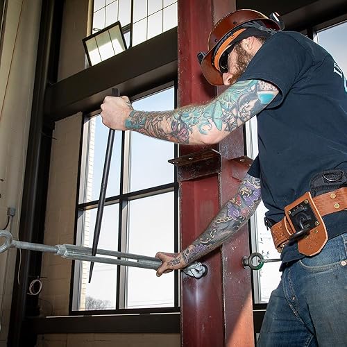 Miniatura 7 de Klein Tools 3247 Barra de conexión redonda de 34 pulgadas x 24 pulgadas, fabricada en Estados Unidos, barra de manga para alinear, hacer palanca y