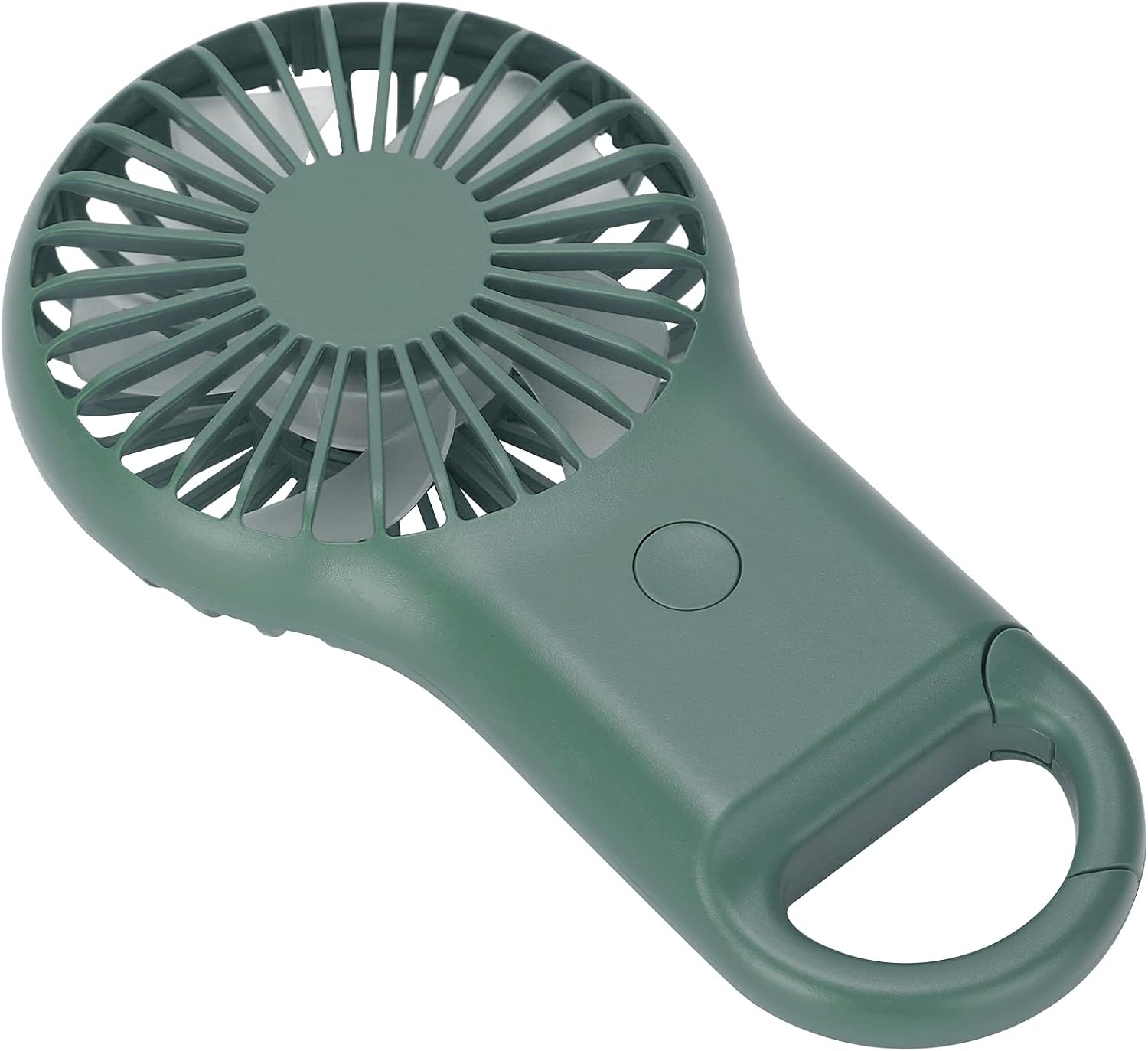 GOWENIC Mini Portable Handheld Fan with, USB Rechargeable 3 Speed Adjustable Small Personal Fan, Colorful Light Builtin Battery for Outdoor Hiking Camping Travel (OD Green) image 4