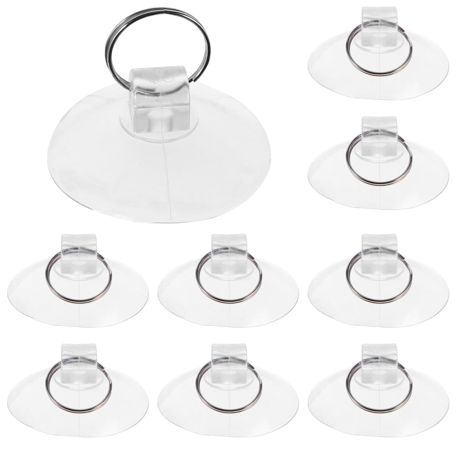 Ventosas transparentes para colgar llaves y utensilios en la pared de la cocina 1