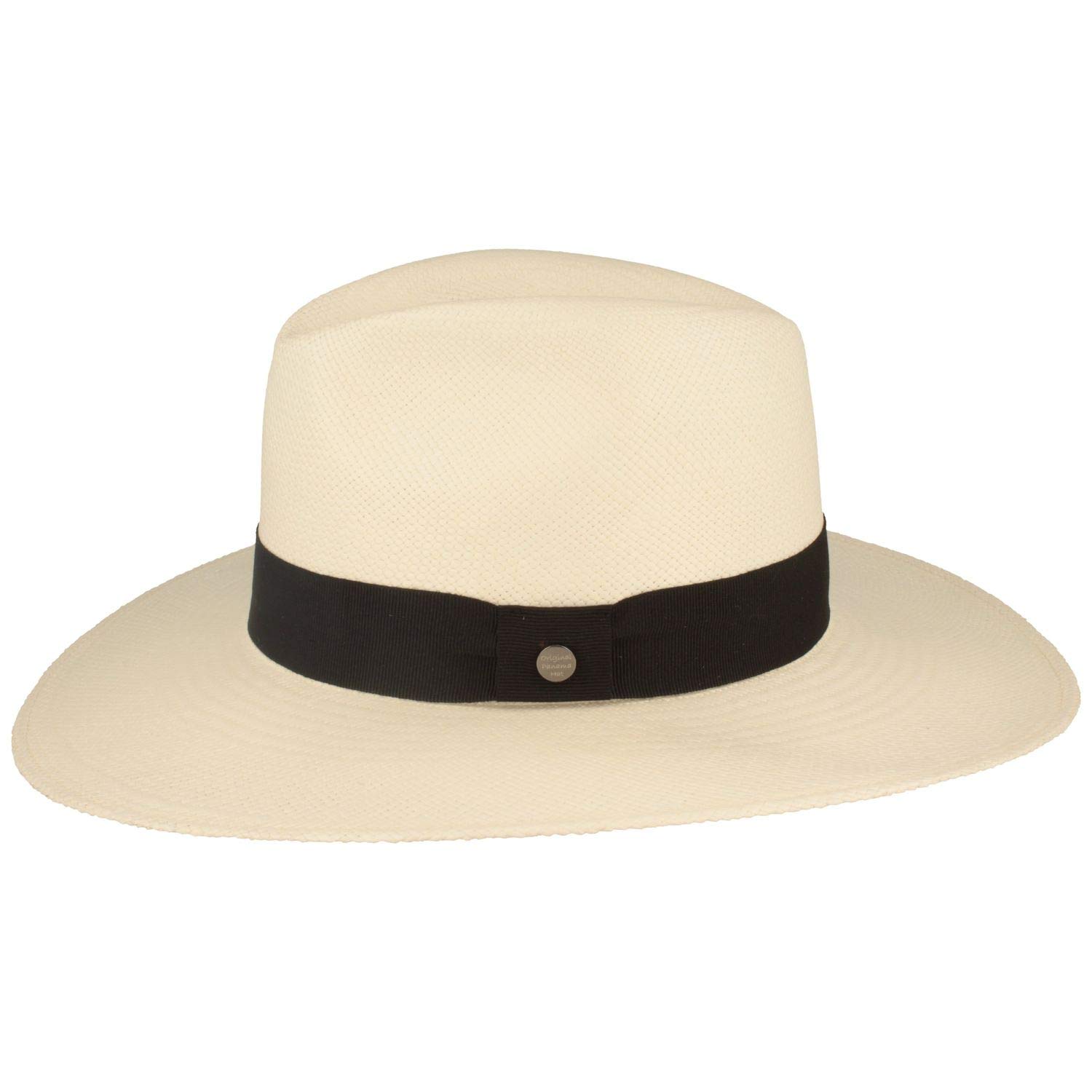 Breiter ORIGINAL Panama Hut, Strohhut, Sommerhut aus Ecuador, Handgeflochten, UV-Schutz 50+, Bruchschutz
