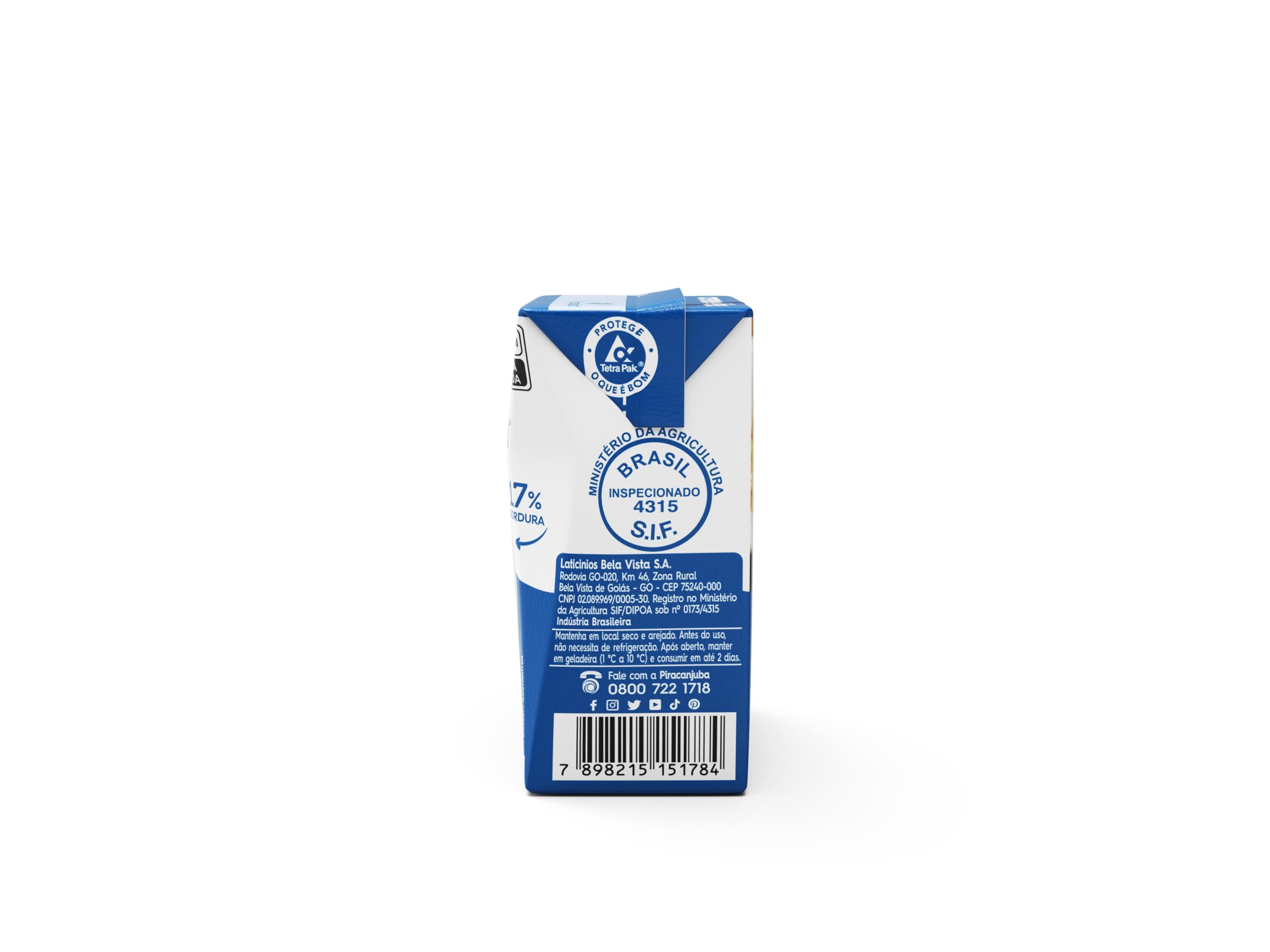 Piracanjuba Creme de leite Table Cream 200g 7 5 oz pack 4 — view 5