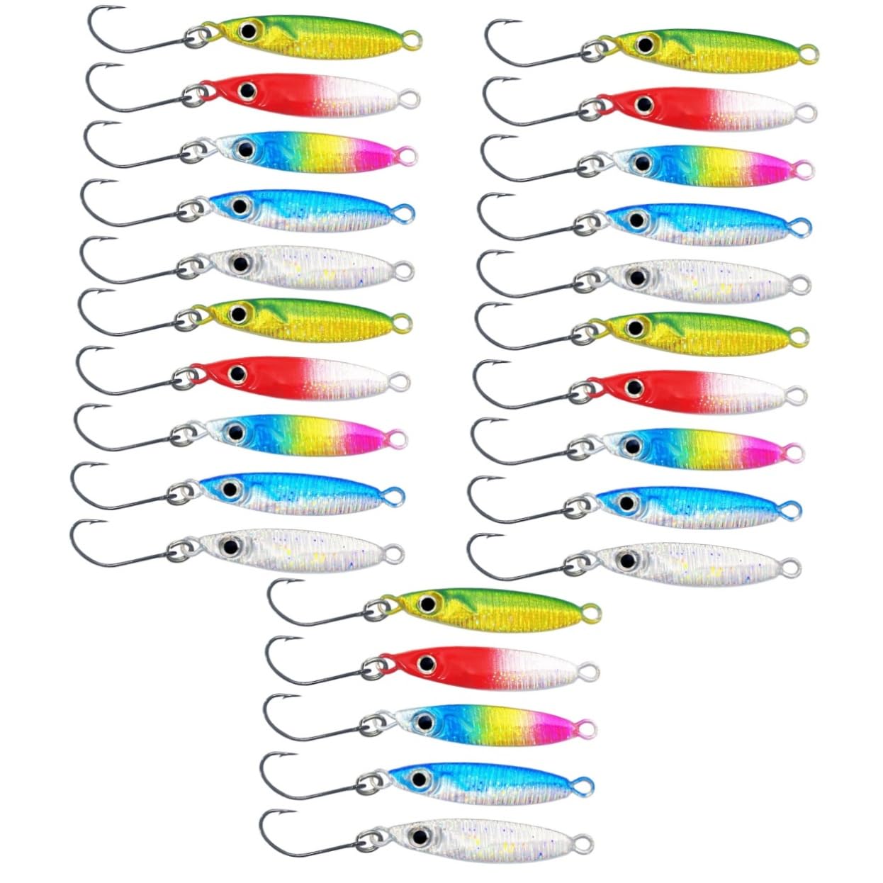 VANZACK 25pièces Hameçons Sinking Outils De pour Eau Et Douce Hameçons Artificiels pour Carnassiers