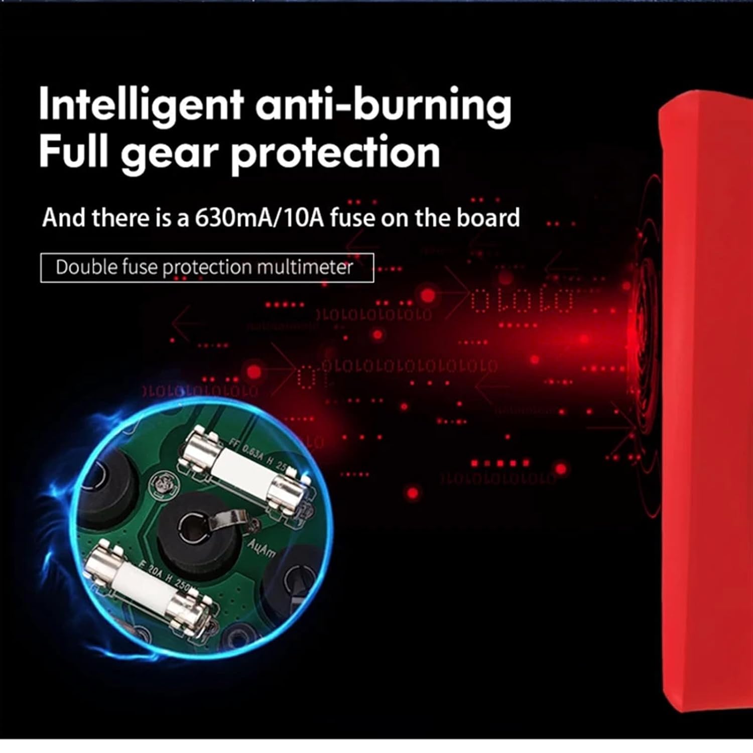 Digital Multimeter True RMS UT890C UT890D+ Manual Range AC Frequency Capacitance Temperature Tester Backlight(UT890C)