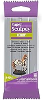 Super Sculpey Medium Gray Polymer Clay 1lb - Oven Bake Sculpting Clay for Advanced Sculptors, Model Makers & Studios