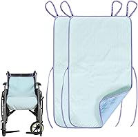 Vista 10 de Almohadillas impermeables para silla de ruedas, altamente absorbentes, 4 capas, suaves, extra grandes, lavables y reutilizables, con dos asas