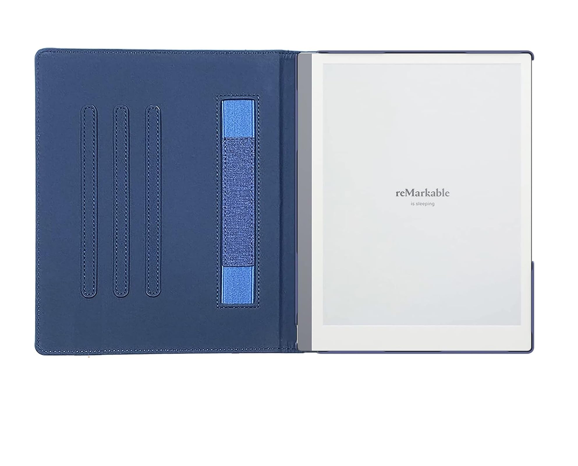 DONGZHUCase for Remarkable 2 Paper Tablet (10.3 Inch, 2020 Released), Hard Back Shell Cases Book Folio Cover with Pockets (Deep Blue)