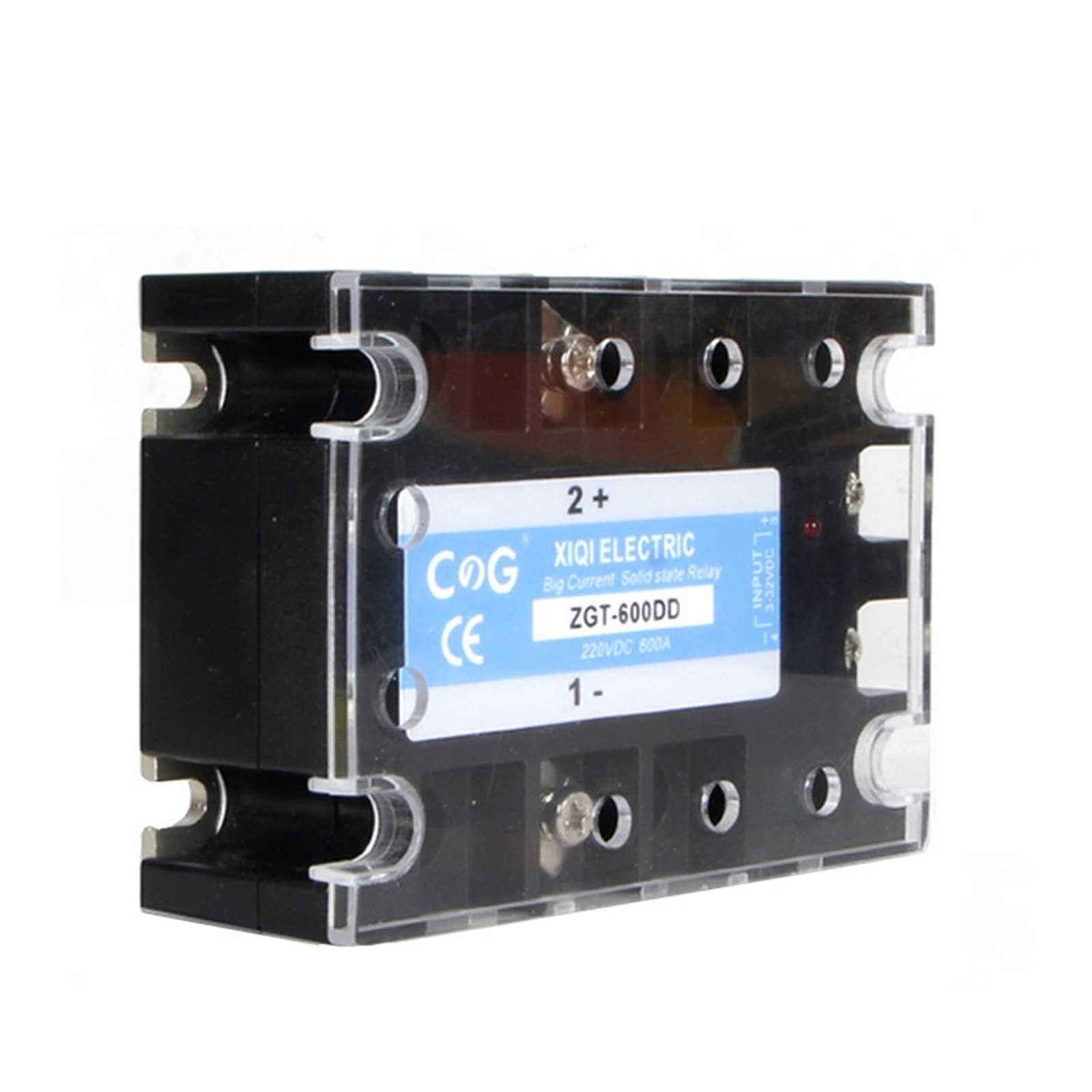 Relais semi-conducteurs SSR-600DD JGX monophasé avec dissipateur de chaleur 600A 220V