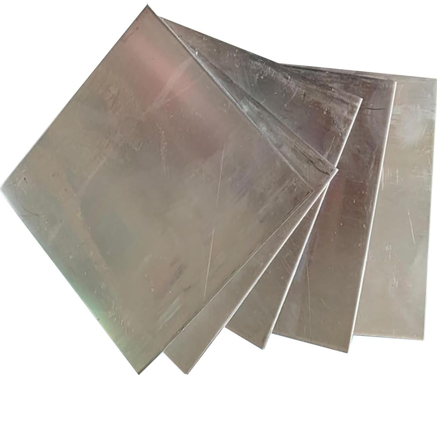 Lamina di lamiera di zinco puro 5 pezzi - Piastra Zn 160 mm x 100 mm x 3 mm(10cmx16cm)