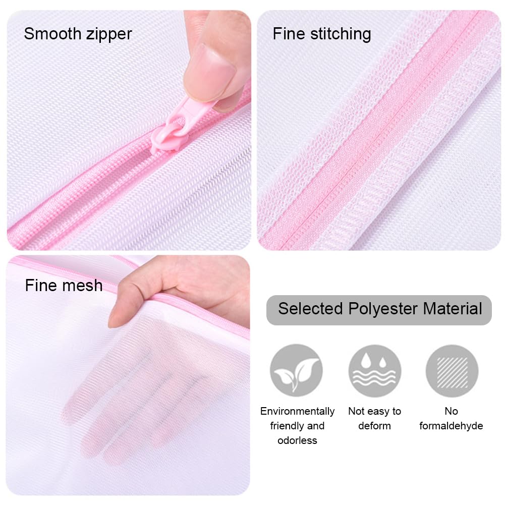 Mesh Waszakken, Waszakken Voor De Wasmachine, Herbruikbare En Duurzame Mesh Waszak Voor Delicate Kledingstukken Kousen Ondergoed Beha Lingerie En Babykleding 5 Sets