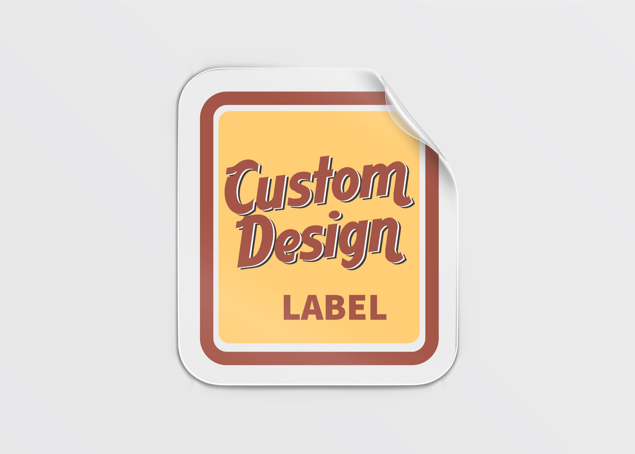 The Black Frame Customized Sticker Label Personalise Shape, Size & Design | Idea for Personal & Business Use | 130 Pcs