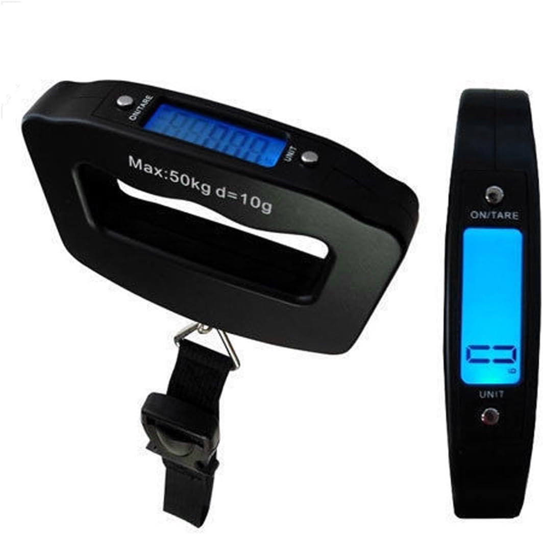 50Kg/10g LCD Digital Electronic Portable Hang Fish Fishing Shopping Traveling Kitchen Home House Hanging Luggage Balance Scale