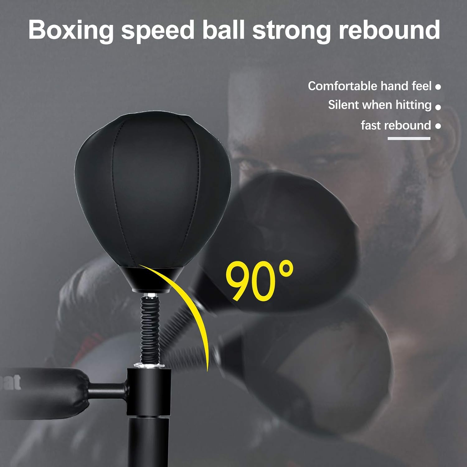 INNOLIFE Boxing Spinning Bar Heavy Duty Punching Speed Reflex Skills Training Free Standing Adjustable Height from 54"-71" - Image 4