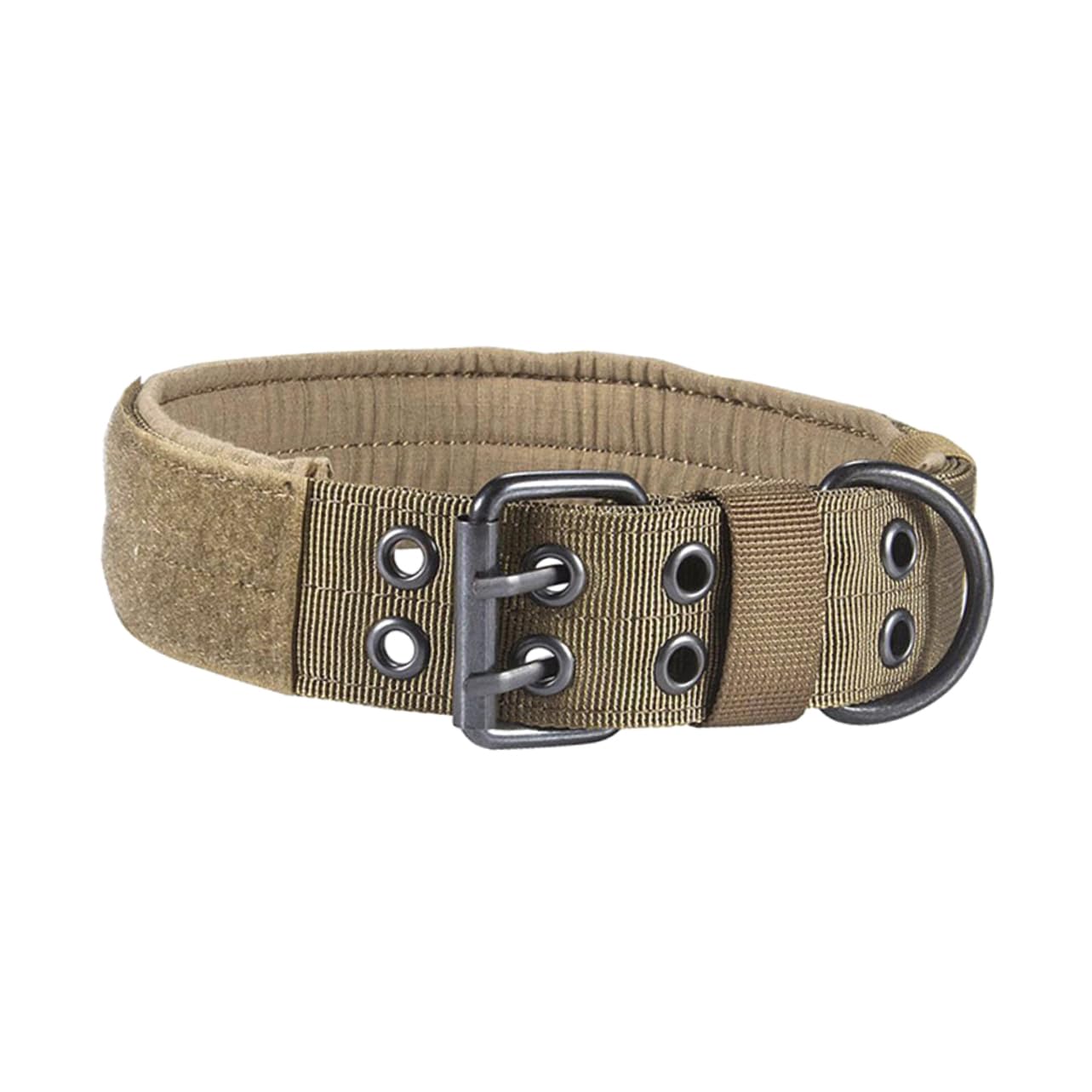 Collier en nylon pour chien Mipcase XL marron - Lot de 2 avec boucle en métal robuste