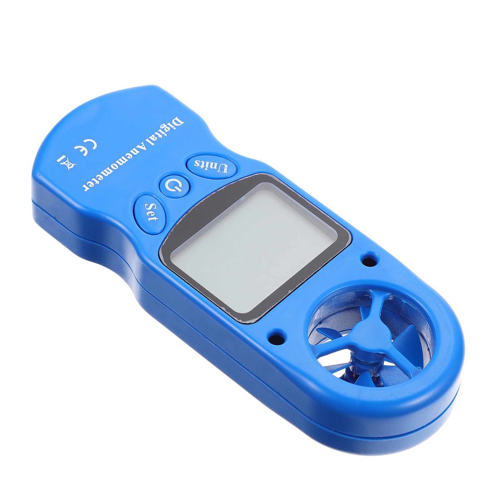 Yardwe Mini Anemometro Digitale Portatile, Igrometro e Termometro, Misurazione Velocità del Vento, Schermo Lcd Retroilluminato, per Monitoraggio Ambientale | Misura Velocità Aria e Temperatura, Adatto per Ventilazione e Ventole, con Custodia
